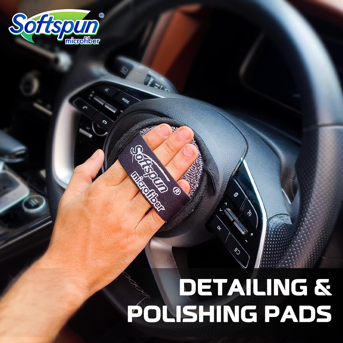 SOFTSPUN Microfiber 1pcs Grey 340gsm 40x40cm & 1700gsm 1 Glovs + 500mL Car & Bike Premium Liquid Shampoo Combo | Extra Suds, Removes Tough Dirt & Grime | pH Neutral | Works with Bucket & Foam Cannon