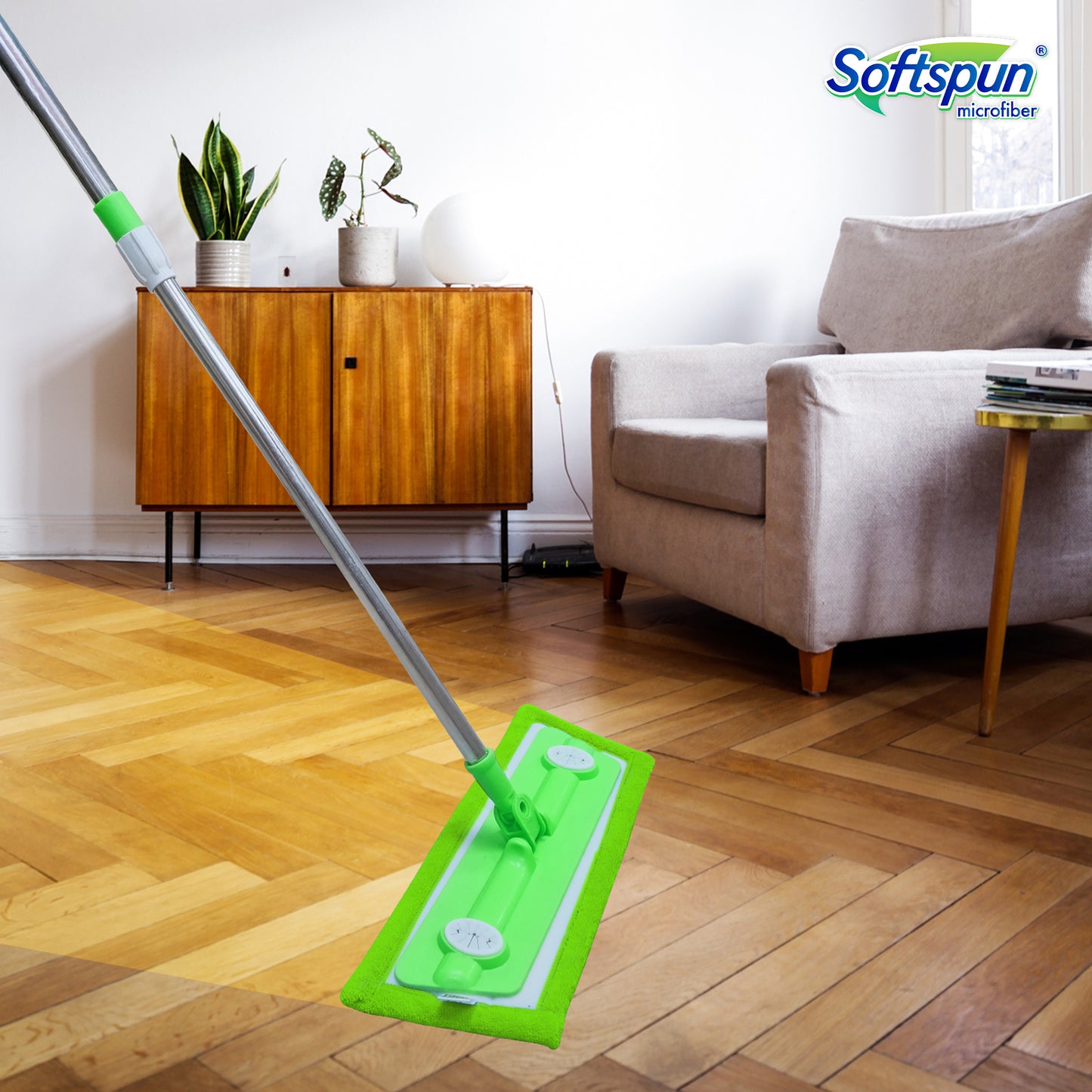 Microfiber Wet & Dry Velcro Mop Refill 18"