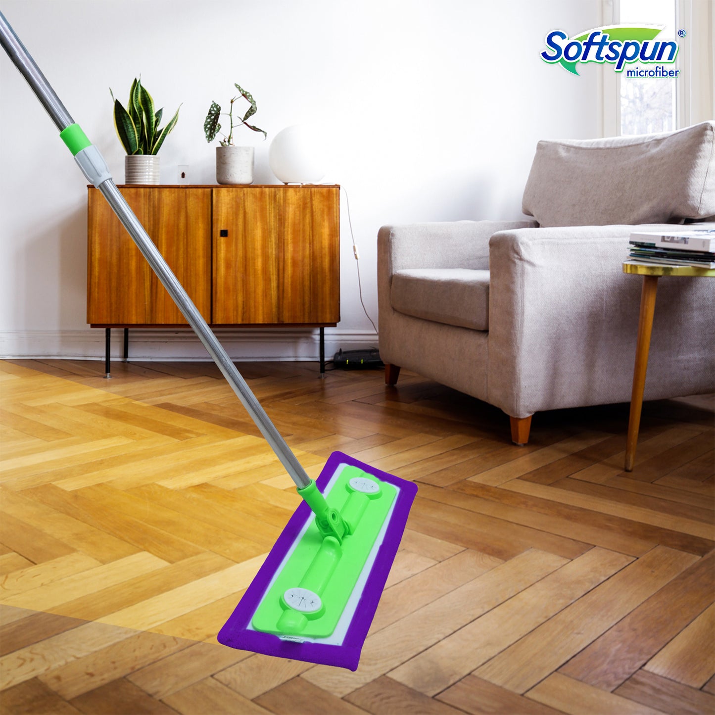 Microfiber Wet & Dry Velcro Mop Refill 18"