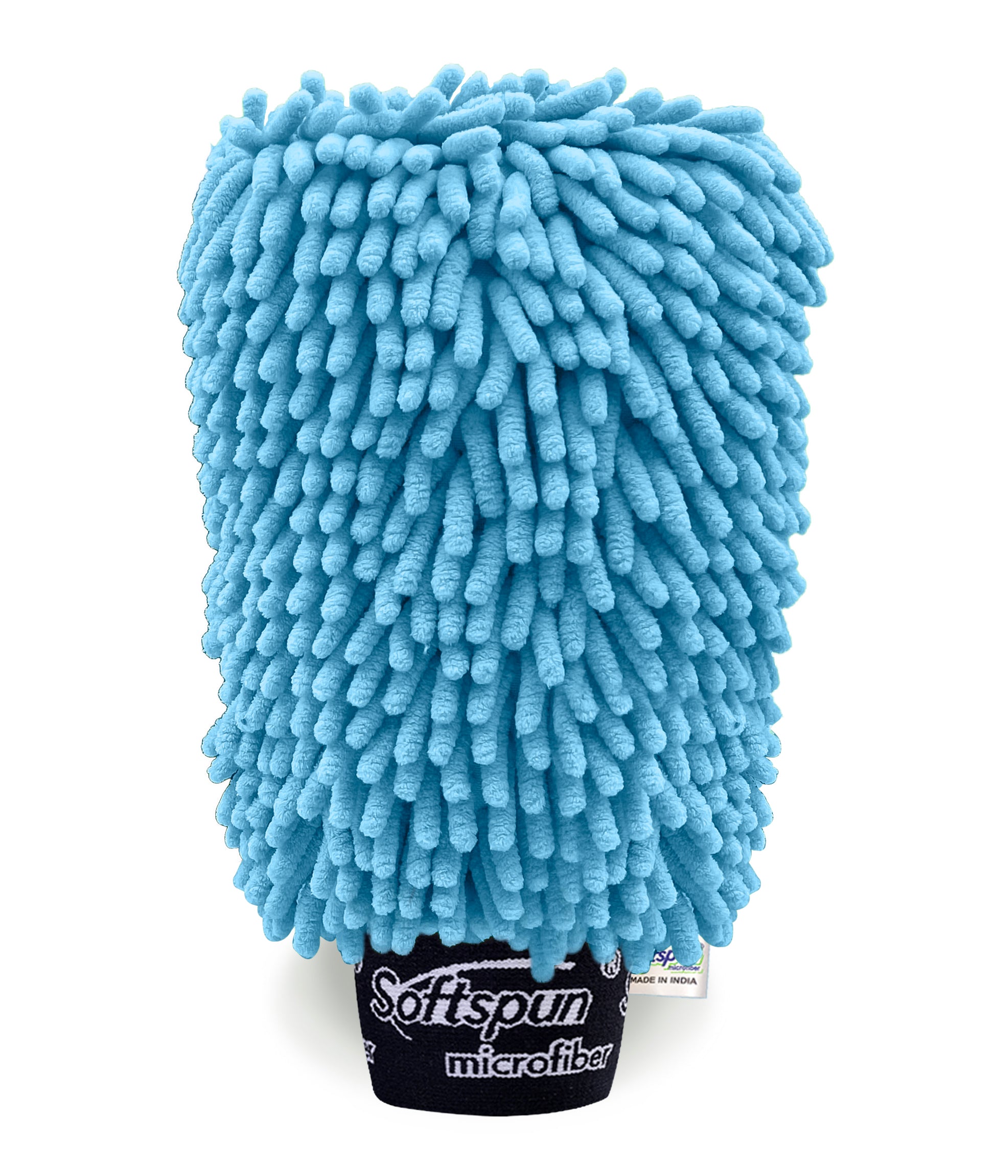 SOFTSPUN Microfiber Chenille & Glass Cloth Mitt, 1 Piece 1700 GSM , Multi-Purpose Super Absorbent and Perfect Wash Clean with Lint-Scratch Free Home, Kitchen, Window, Dusting!