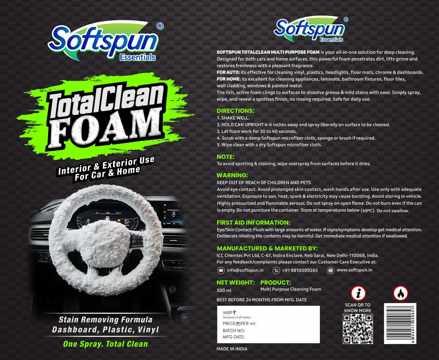Total Clean Foam Cleaner
