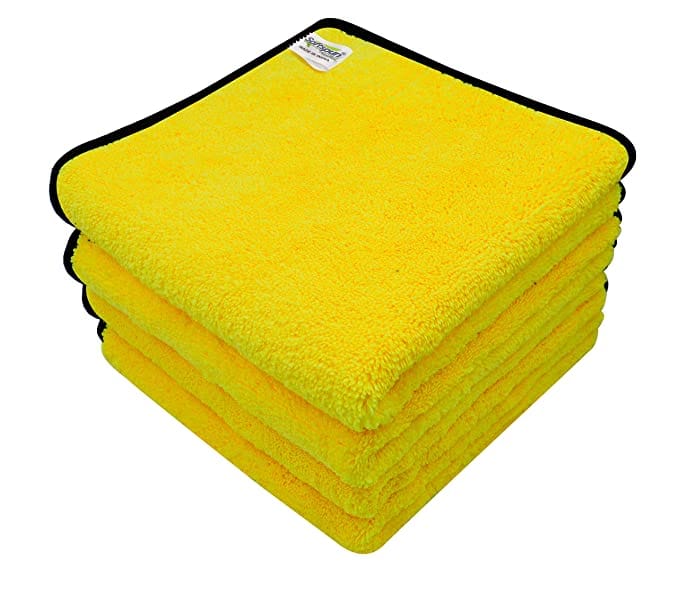 SOFTSPUN Microfiber High, Loop Silk Banded Edges,Car Cleaning Cloths,