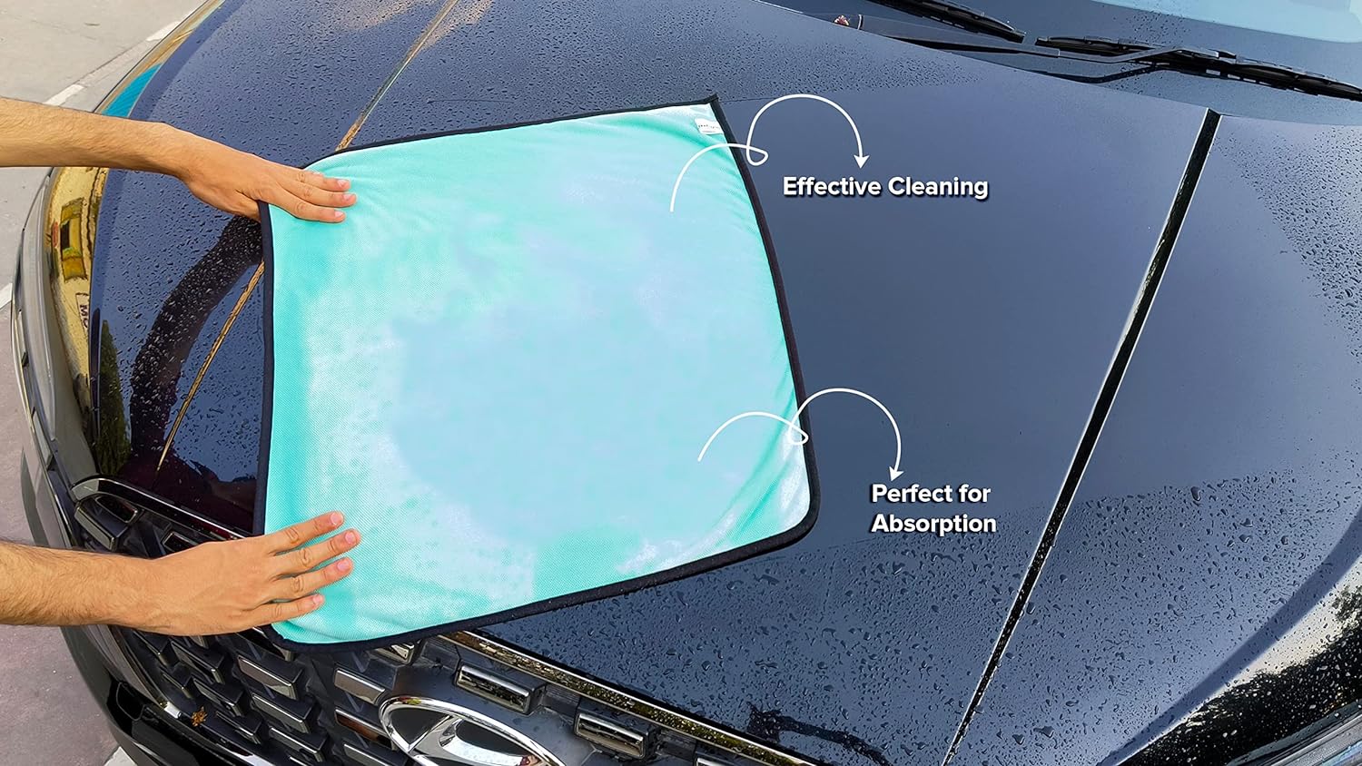 SOFTSPUN Microfiber Cloth for Car - 600 GSM,1Pcs, Twisted Loop Super Absorbent Towel - Plush Pile and Lint Free Cloth for Drying and Detailing.