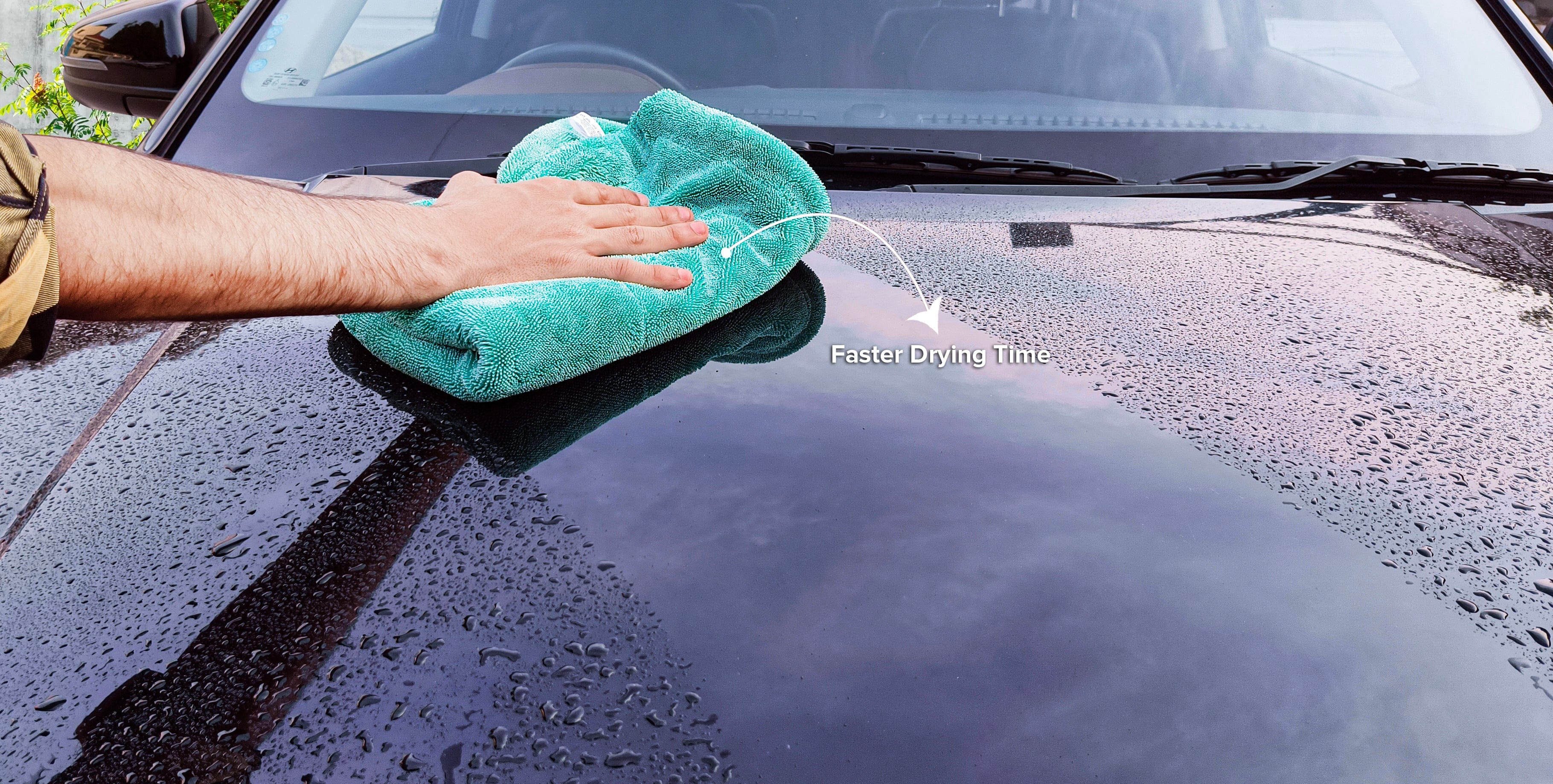 SOFTSPUN Microfiber Cloth for Car - 1600 GSM, Twisted Loop Super Absorbent Towel - Edgeless Design with Plush Pile and Lint Free Cloth for Drying and Detailing.