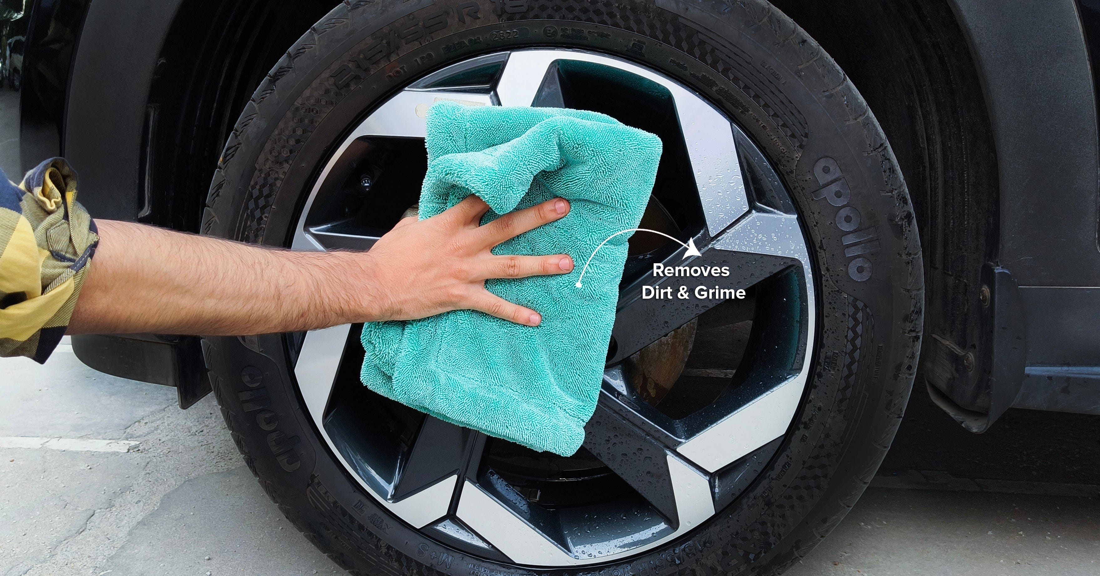 SOFTSPUN Microfiber Cloth for Car - 1600 GSM, Twisted Loop Super Absorbent Towel - Edgeless Design with Plush Pile and Lint Free Cloth for Drying and Detailing.