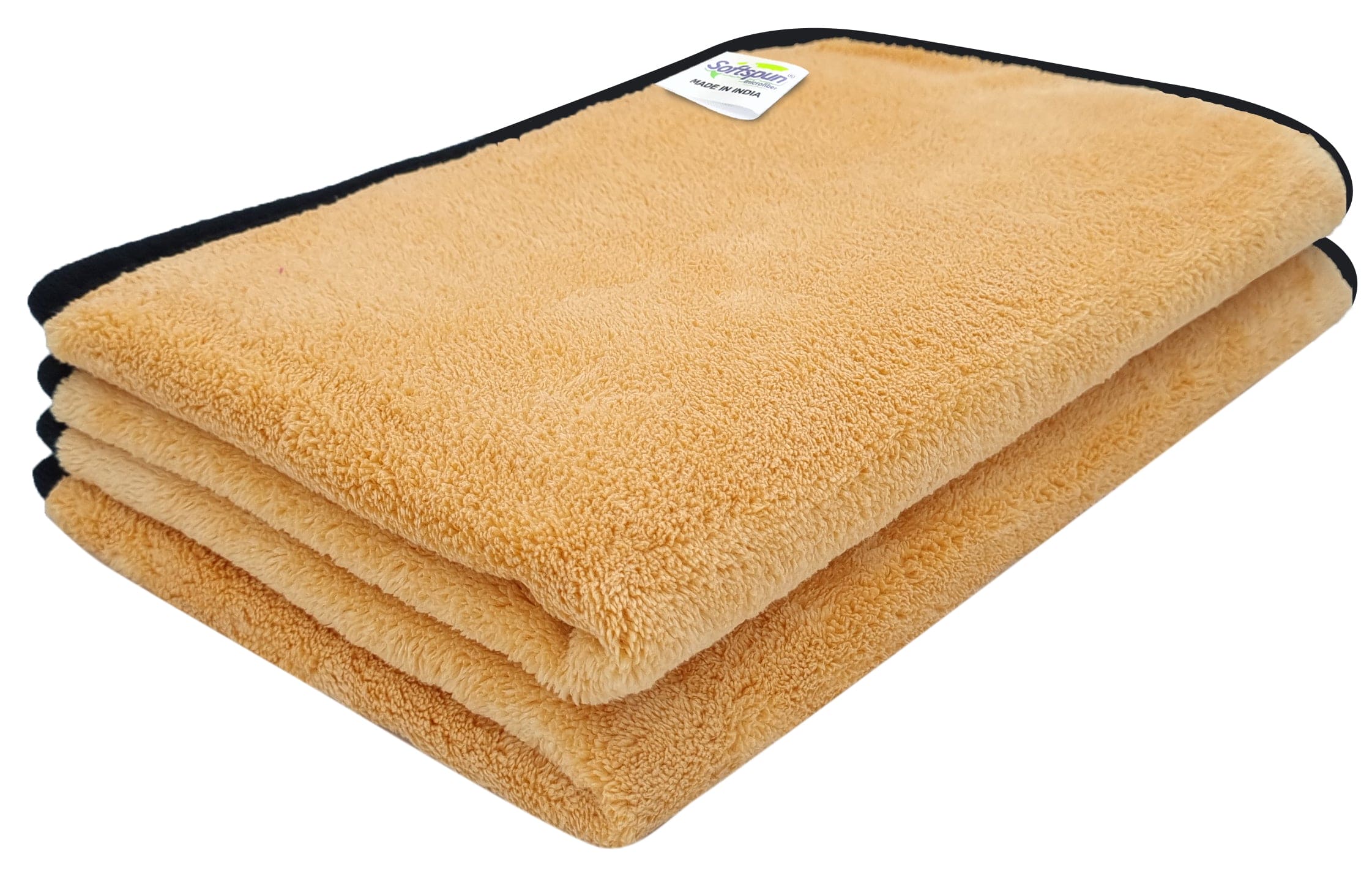 SOFTSPUN Microfiber Wipes Large Baby Towel 2 pc 40X60cm 280GSM  Ultra Absorbent Super Soft & Comfortable Quick Drying for Men & Women Daily Use Pack of 1 Extra Large Size Unisex.