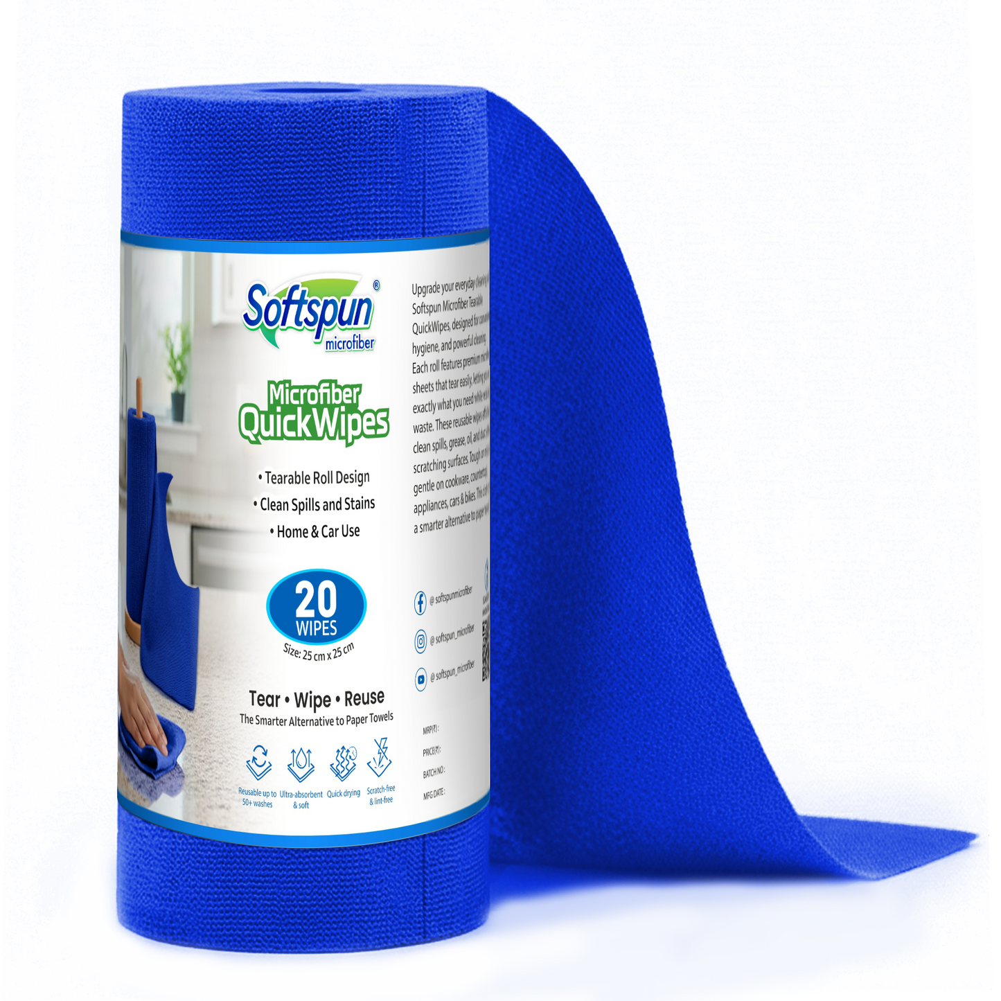 Microfiber Cleaning Roll