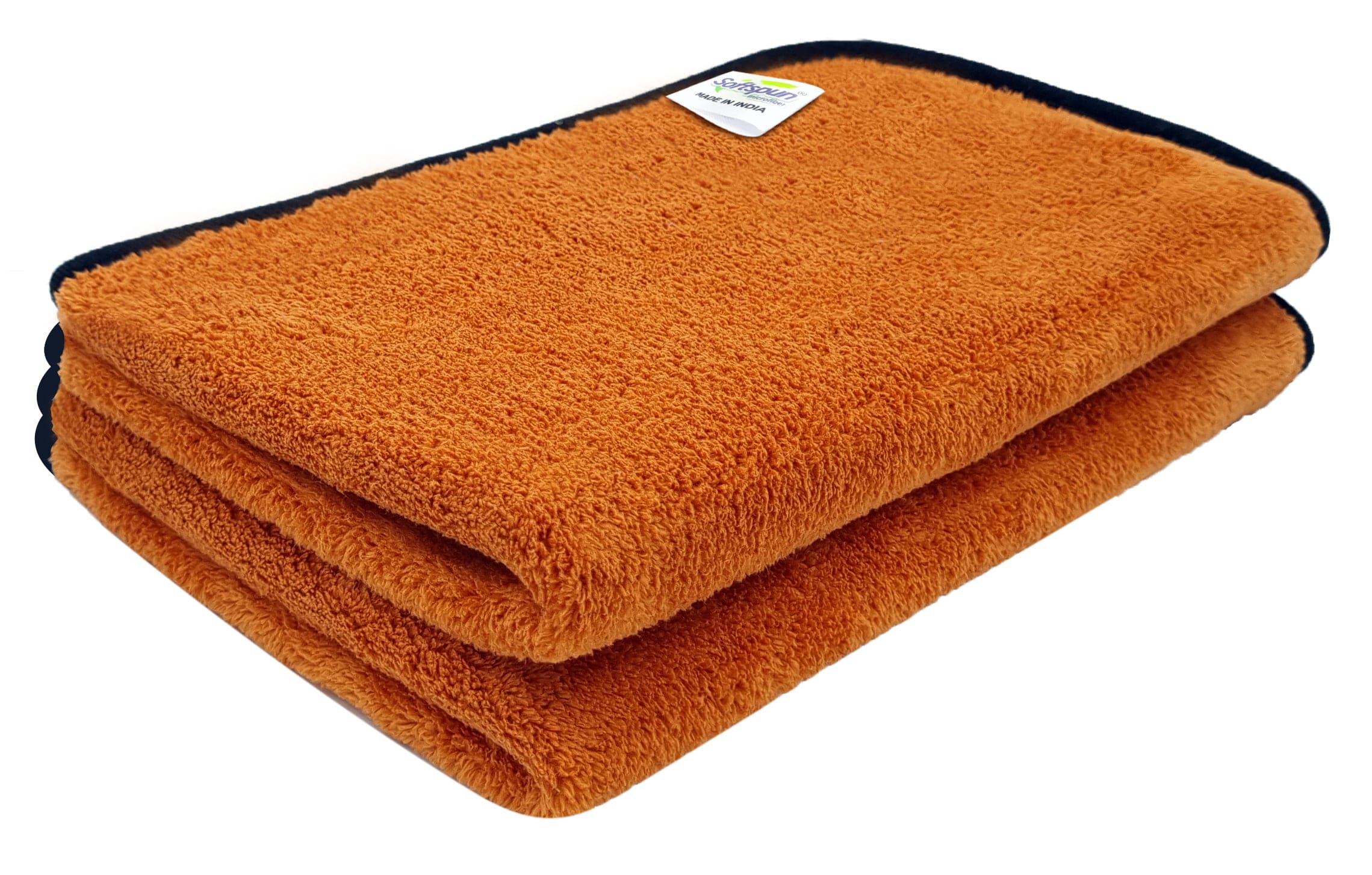 SOFTSPUN Microfiber Wipes Large Baby Towel 2 pc 40X60cm 280GSM  Ultra Absorbent Super Soft & Comfortable Quick Drying for Men & Women Daily Use Pack of 1 Extra Large Size Unisex.