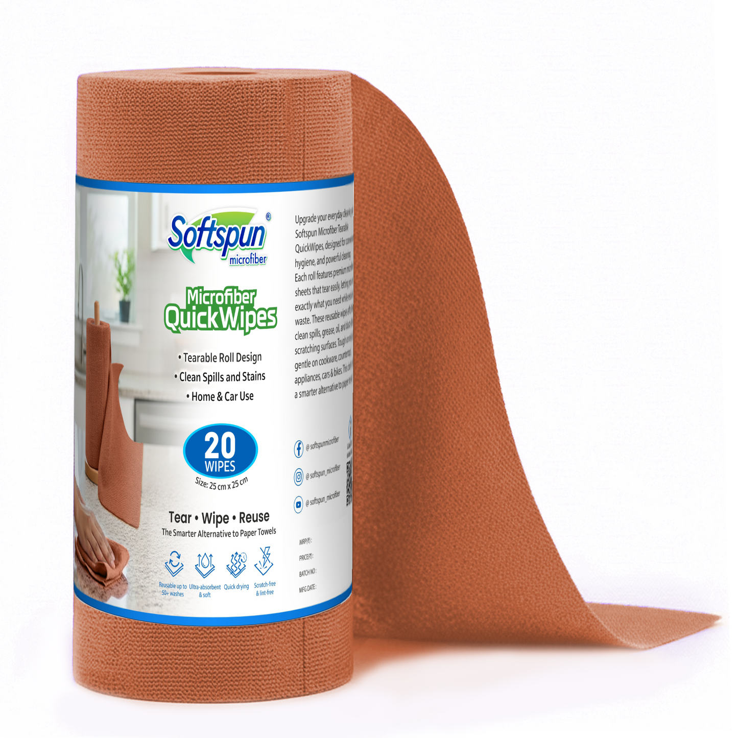 Microfiber Cleaning Roll