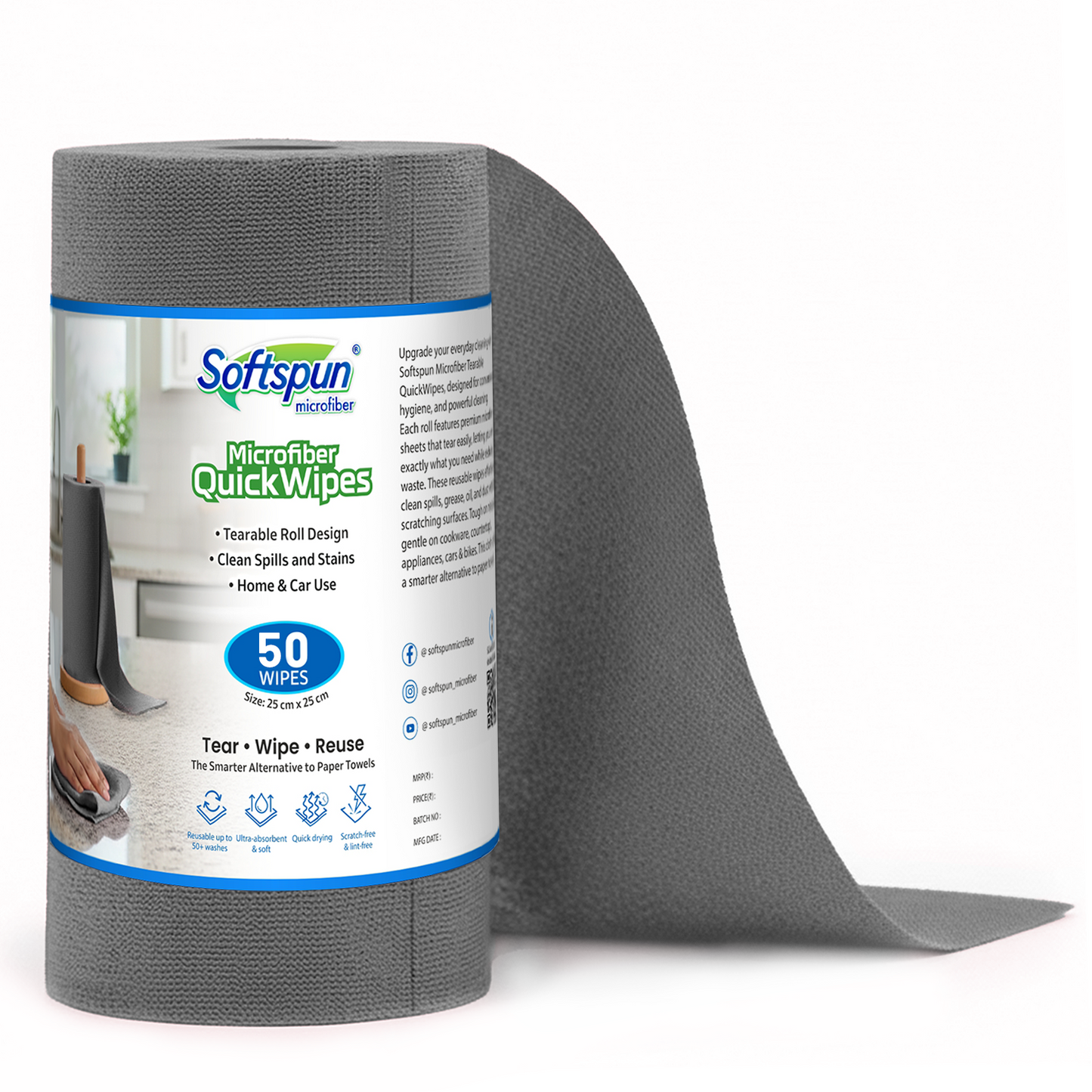 Microfiber Cleaning Roll