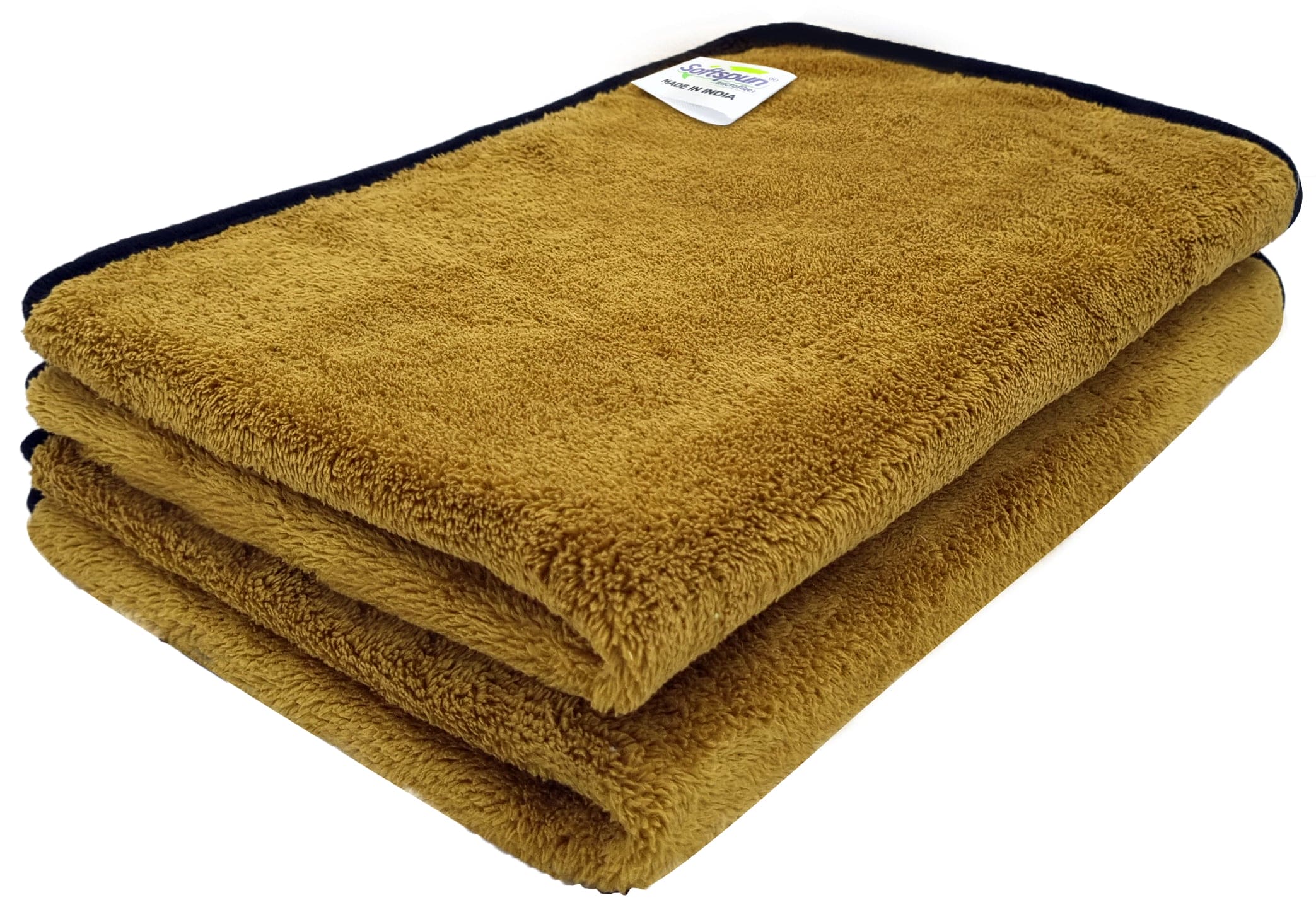 SOFTSPUN Microfiber Wipes Large Baby Towel 2 pc 40X60cm 280GSM  Ultra Absorbent Super Soft & Comfortable Quick Drying for Men & Women Daily Use Pack of 1 Extra Large Size Unisex.