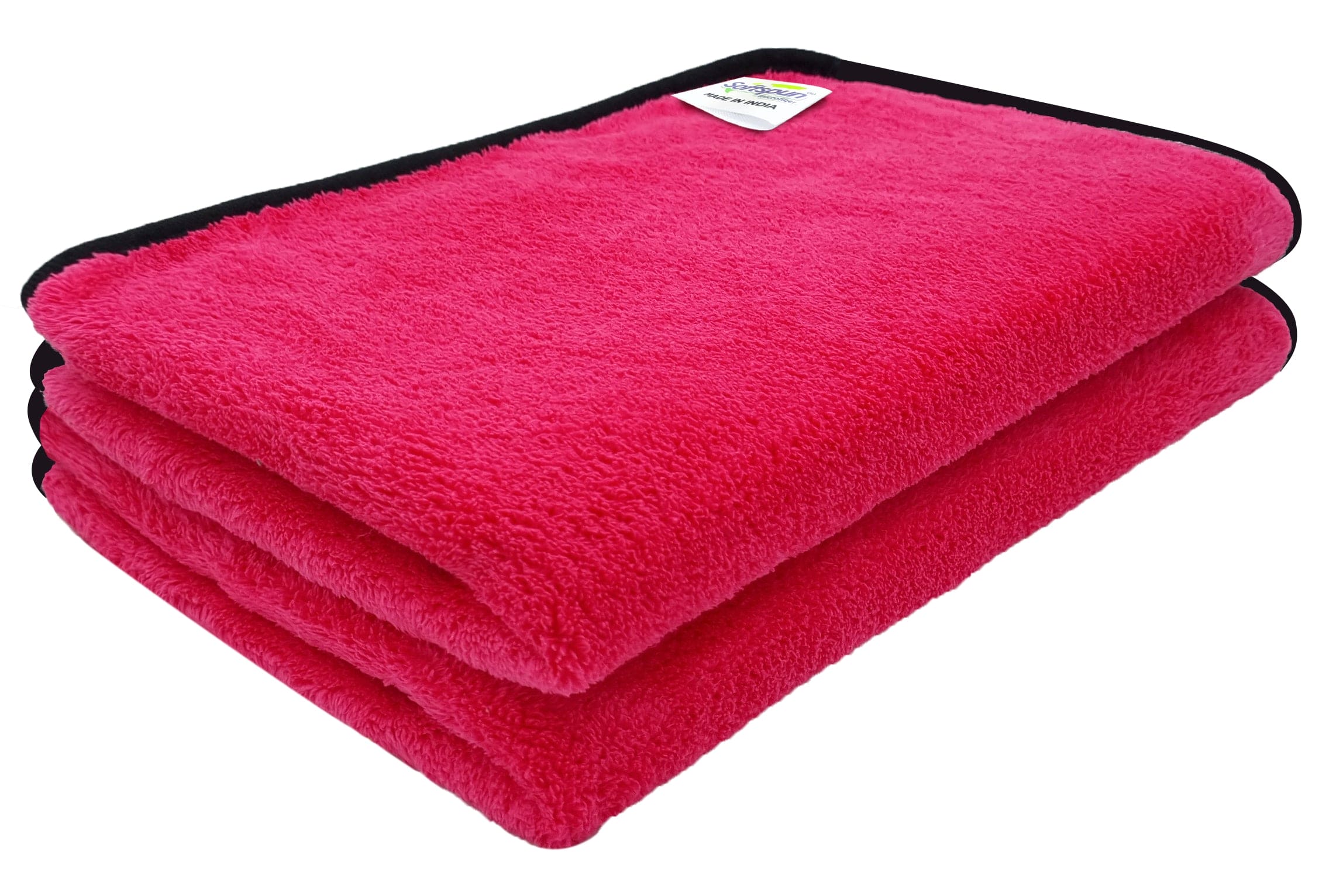 SOFTSPUN Microfiber Wipes Large Baby Towel 2 pc 40X60cm 280GSM  Ultra Absorbent Super Soft & Comfortable Quick Drying for Men & Women Daily Use Pack of 1 Extra Large Size Unisex.