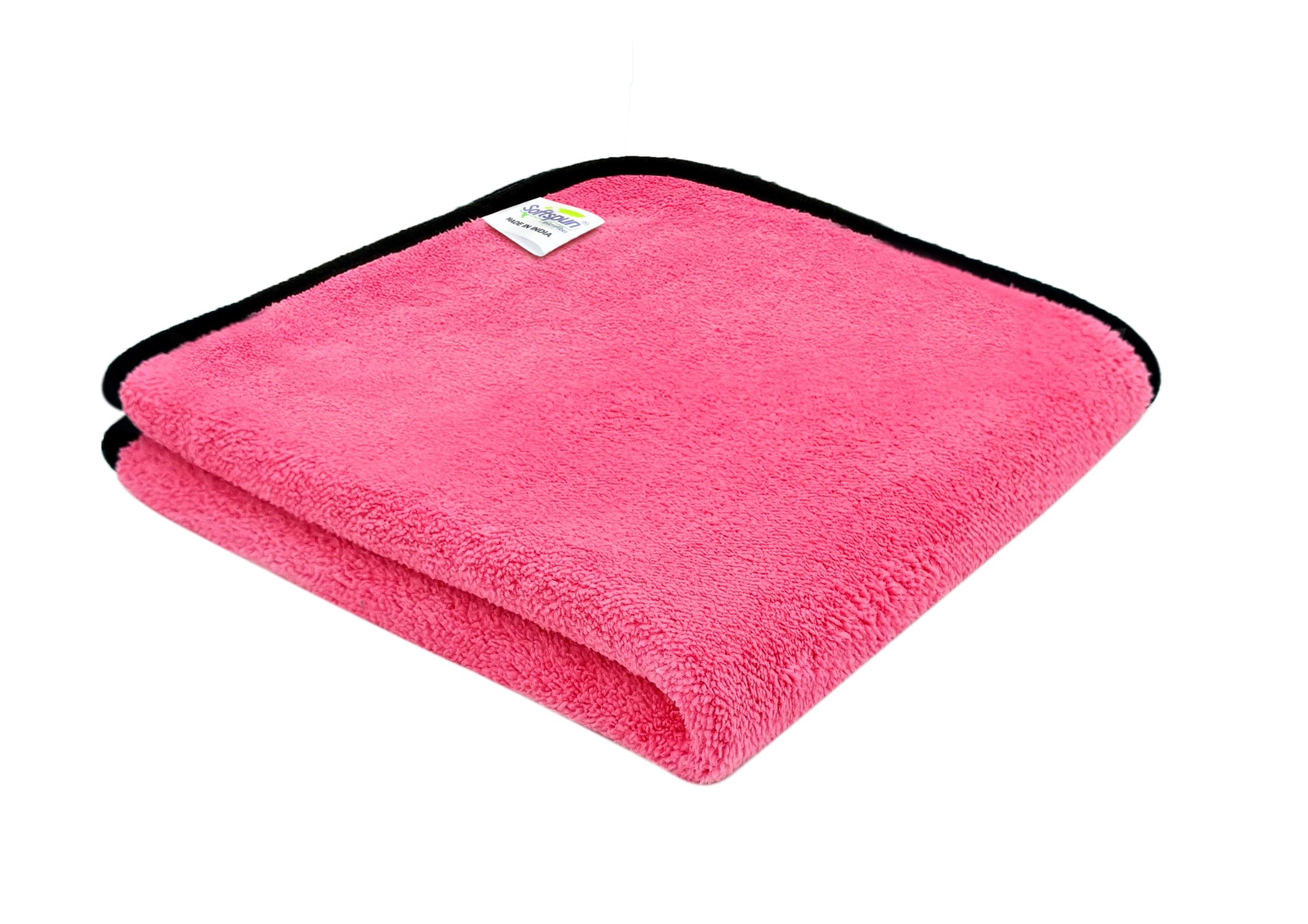 SOFTSPUN Microfiber Cloth for Car 600 GSM Extra Thick Microfiber Clean