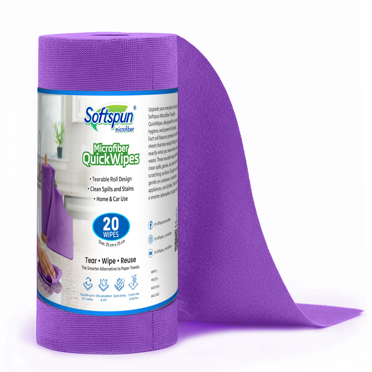 Microfiber Cleaning Roll