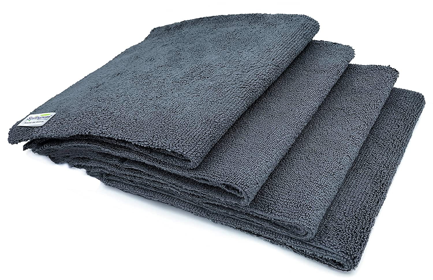 Microfiber Cleaning Cloth - 4 Pc Set- Softspun