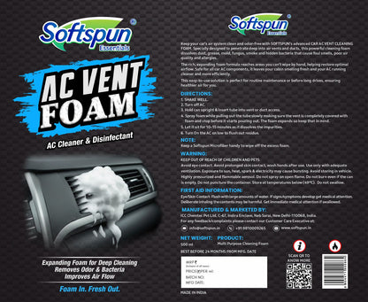 AC Vent Foam Cleaner
