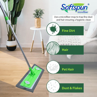 Microfiber Wet & Dry Velcro Mop Refill 18"