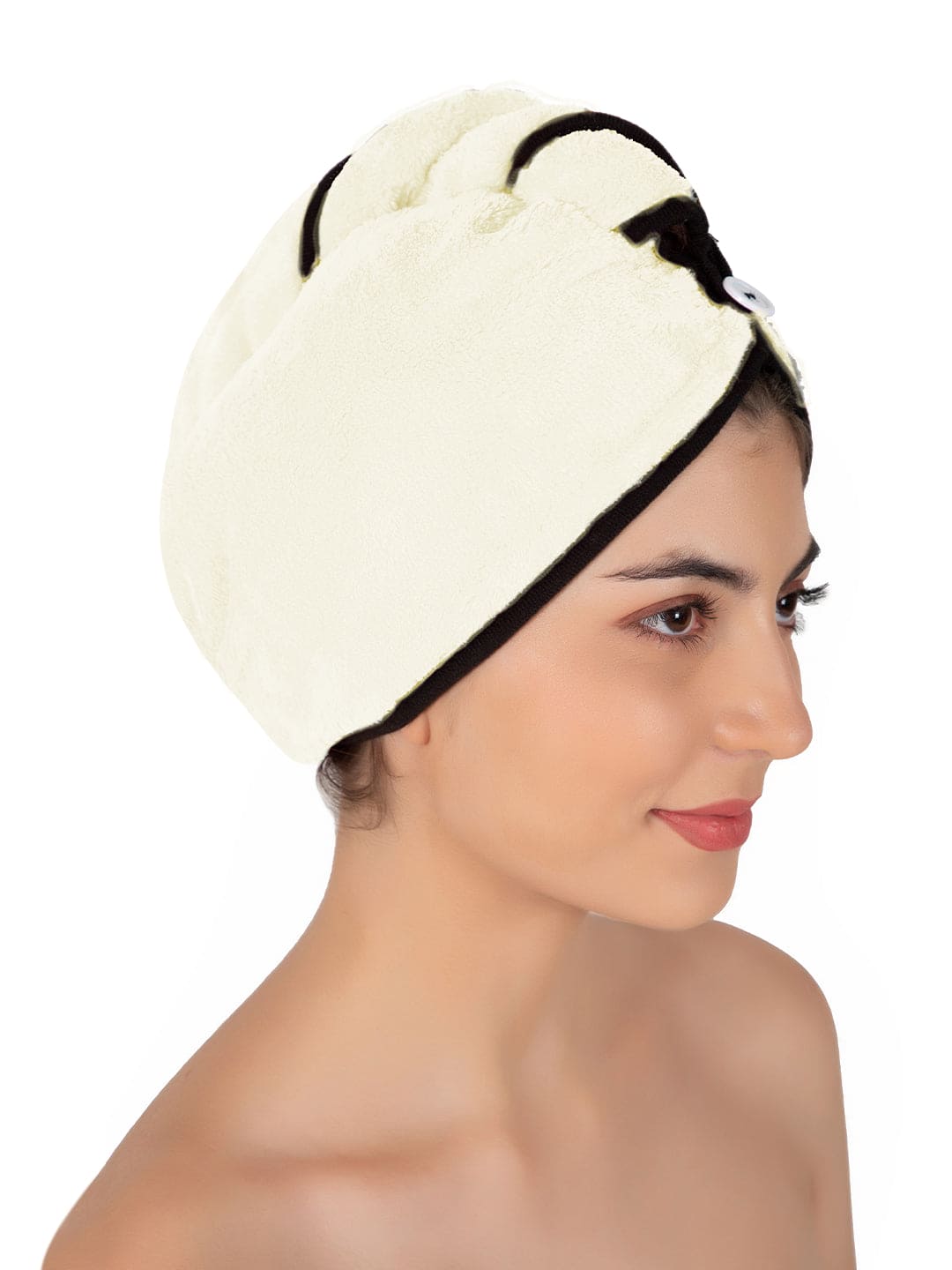 SOFTSPUN Microfiber Hair Cap 1 Pcs 70X25 cm 280 GSM Super Absorbent Quick Dry Hair Turban for Drying All Kinds of Hair Straight or Curly Short or Long Thin or Thick Hair.