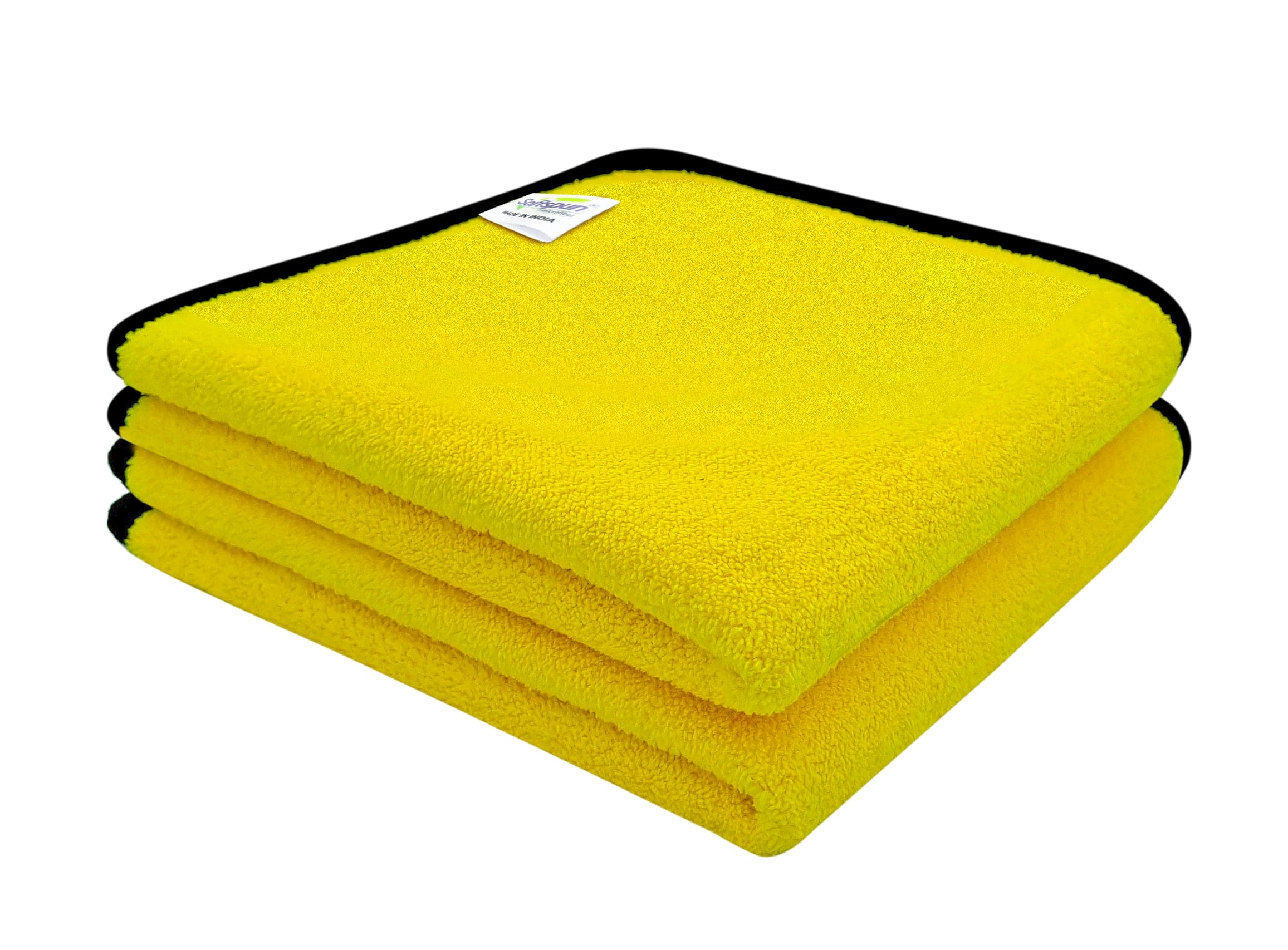 SOFTSPUN Microfiber Cloth for Car 600 GSM Extra Thick Microfiber Clean