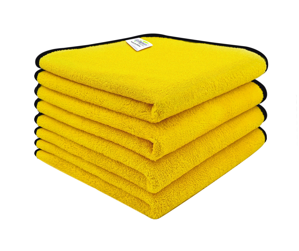 SOFTSPUN Microfiber Cloth for Car 600 GSM Extra Thick Microfiber Clean