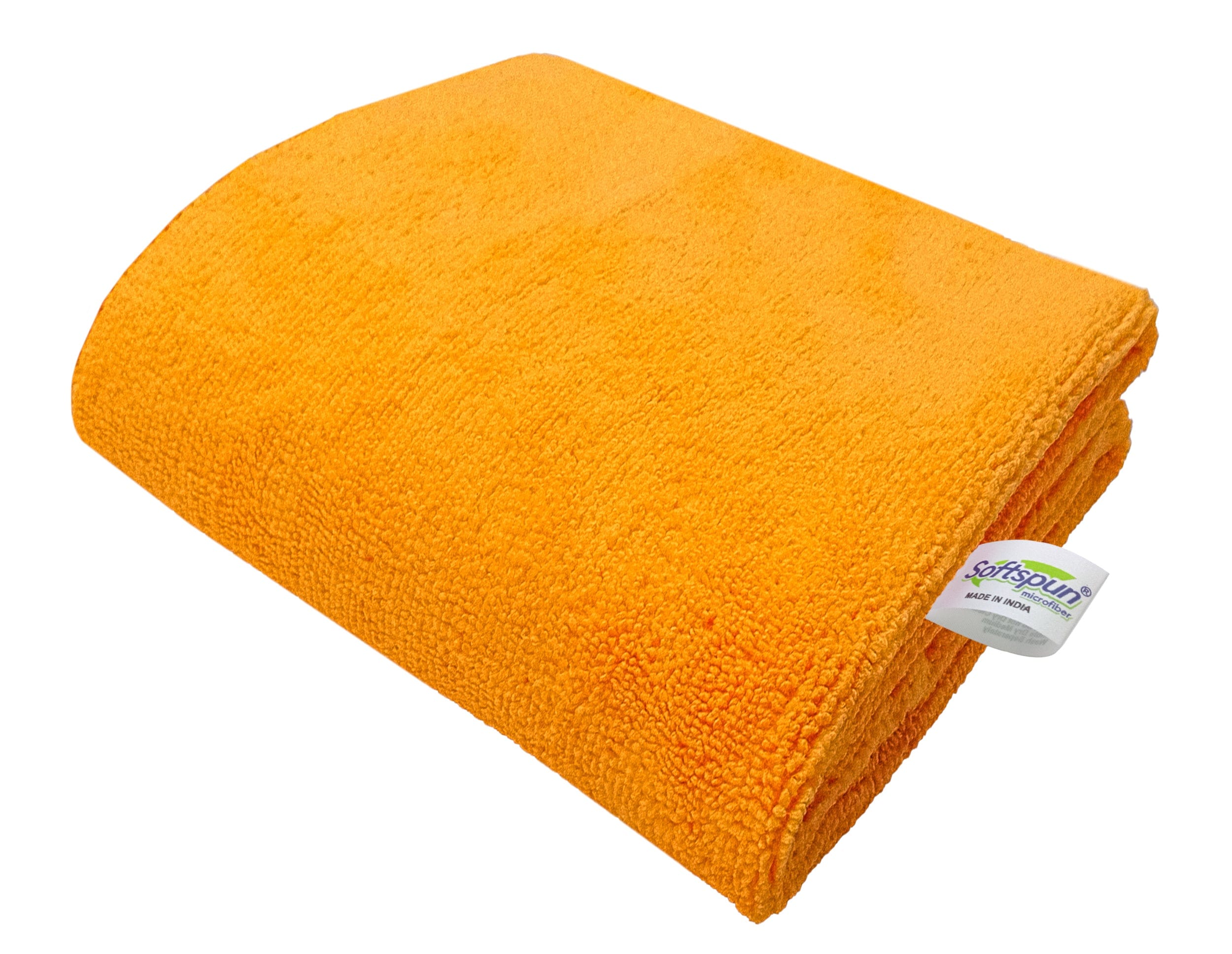 SOFTSPUN Microfiber Gym & Sports Towels for Men & Women 1 pcs, 340 GSM. Fast Drying, Super Absorbent, Lightweight & Ultra-Compact Sweat Towels for Working Out Camping, Hiking, Travel