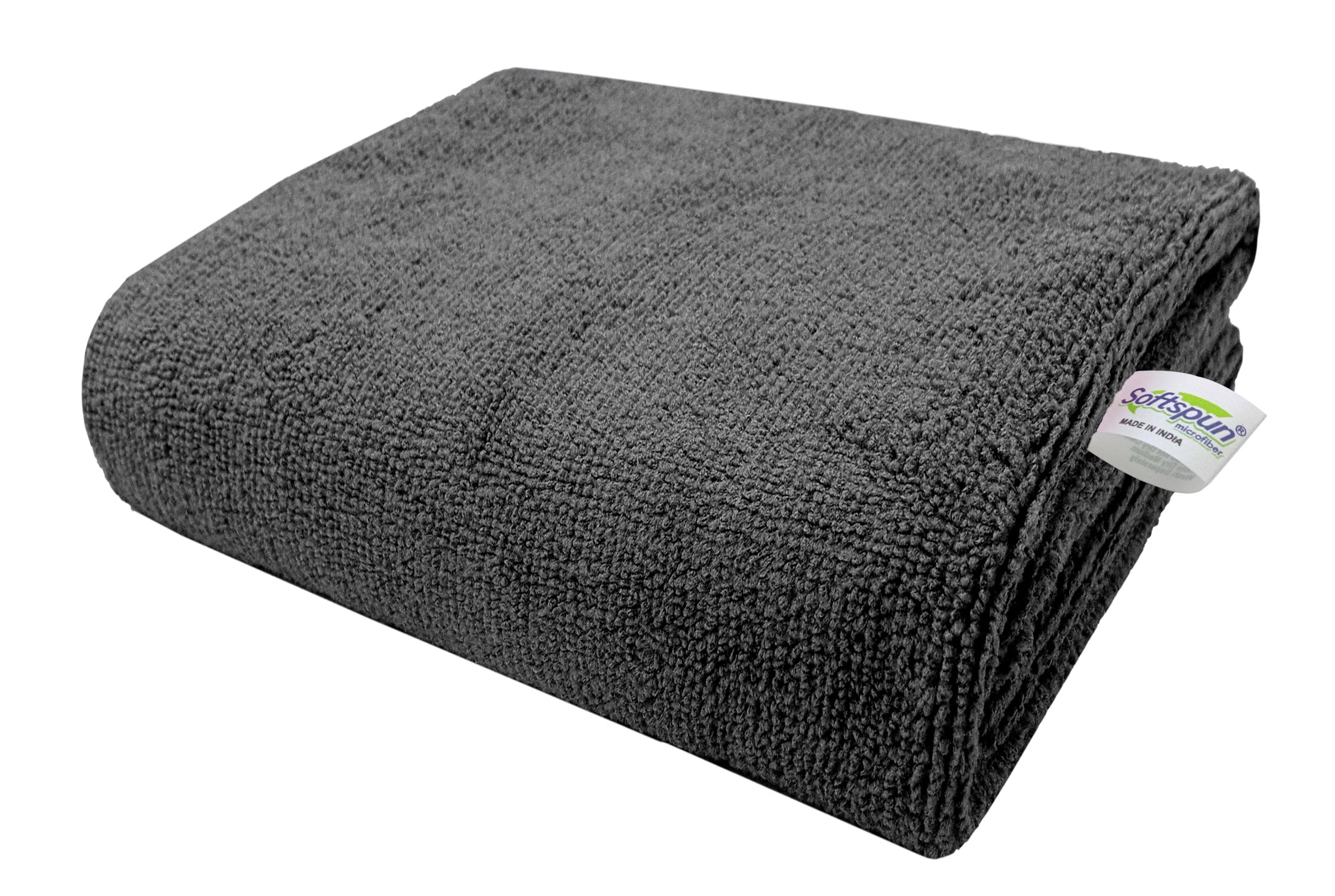 SOFTSPUN Microfiber Gym & Sports Towels for Men & Women 1 pcs, 340 GSM. Fast Drying, Super Absorbent, Lightweight & Ultra-Compact Sweat Towels for Working Out Camping, Hiking, Travel