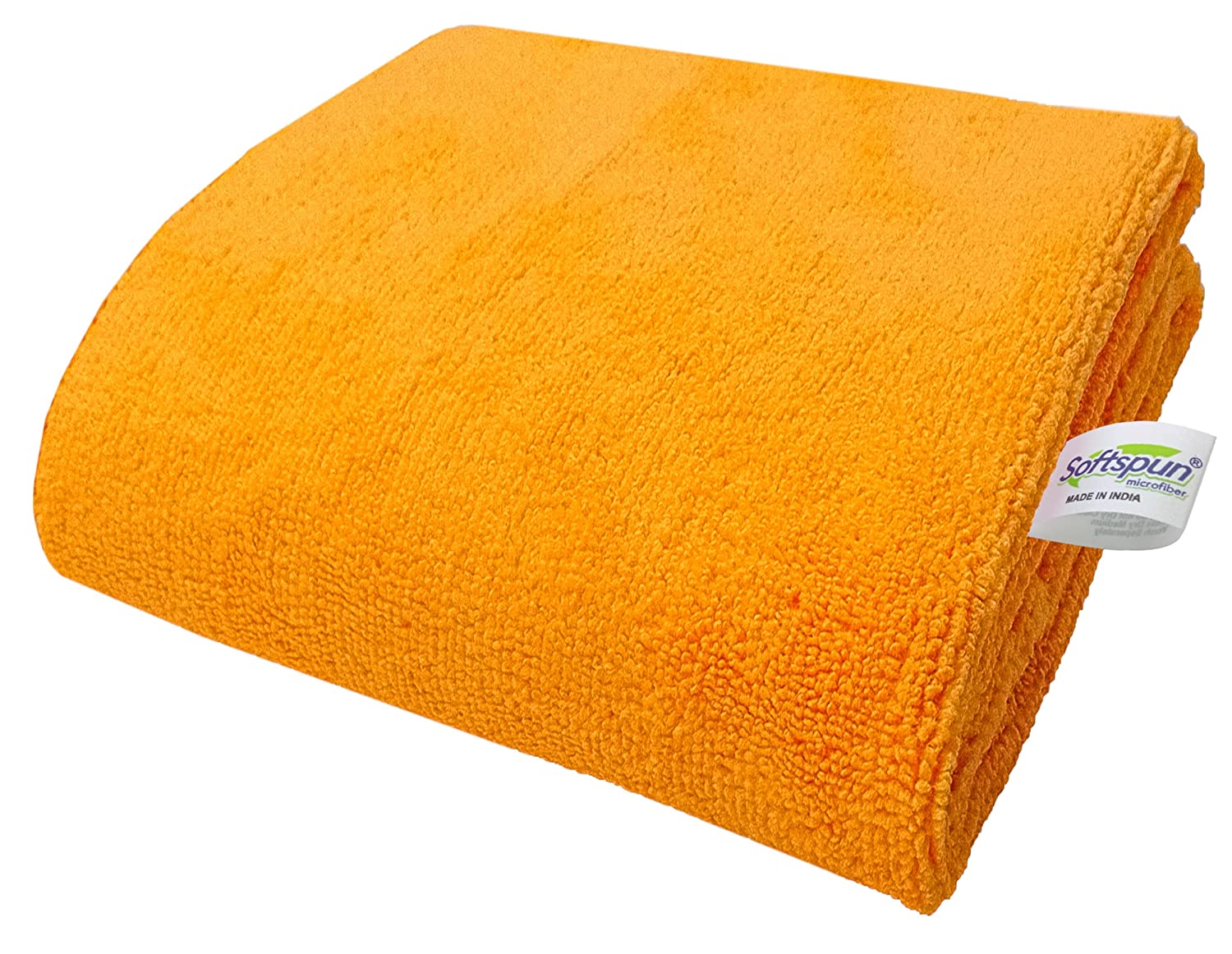 SOFTSPUN Microfiber Bath & Hair, Care Towel Set of 1 Piece, 70x140 Cms 340 GSM. Super Soft & Comfortable, Quick Drying, Ultra Absorbent.