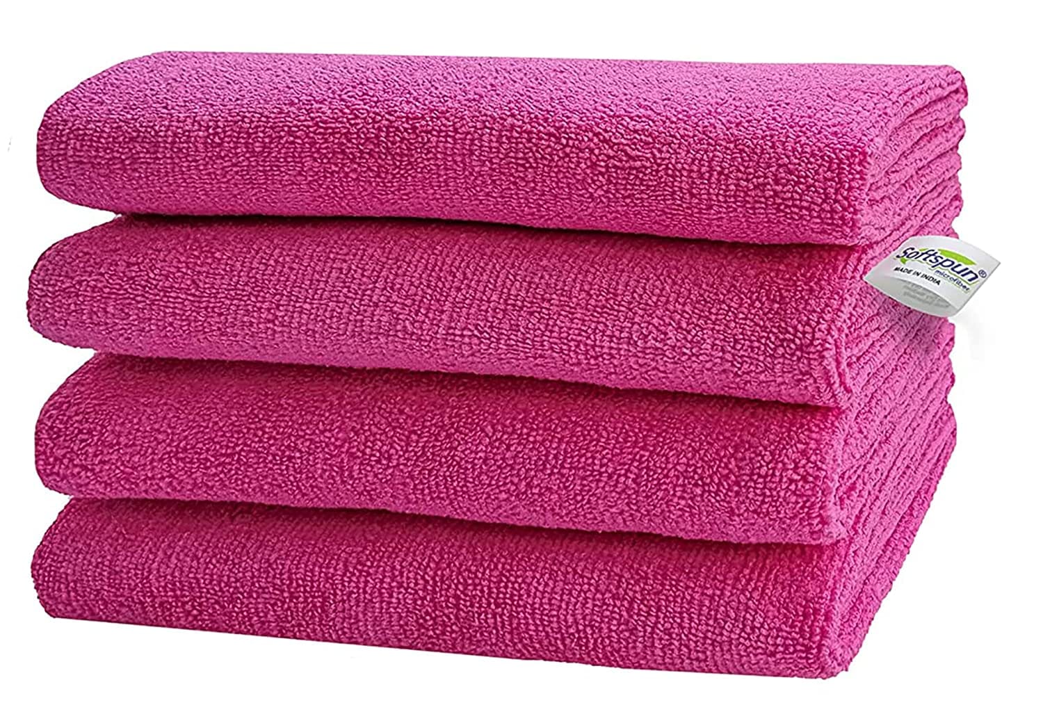SOFTSPUN Microfiber Baby Hand & Face Wipes Towel 30x30cm 340 GSM Super Soft & Silky for Hand, Face and Body - Hypoallergenic Sensitive Skin Wipes & Washcloths.