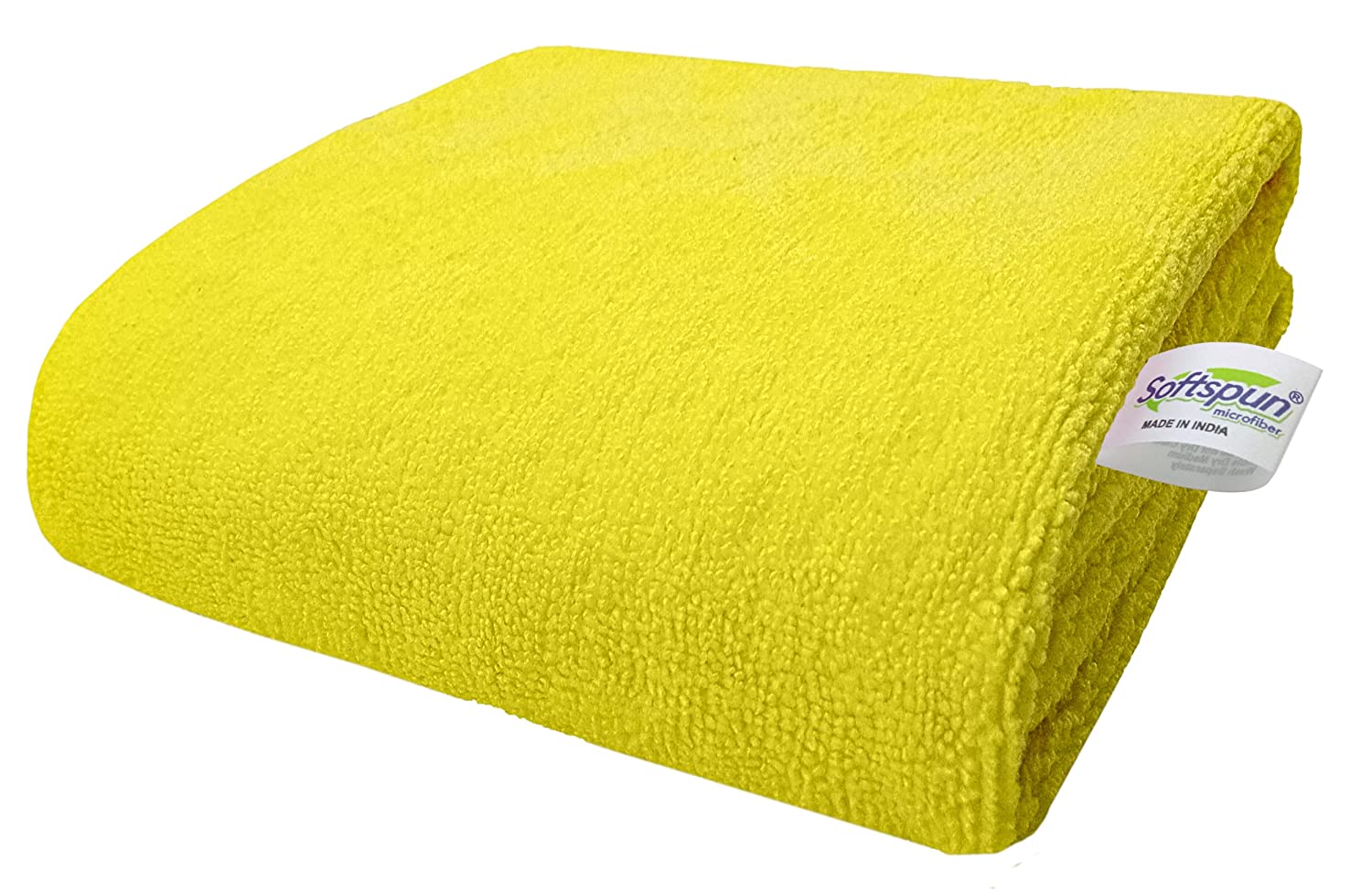 SOFTSPUN Microfiber Bath & Hair, Care Towel Set of 1 Piece, 70x140 Cms 340 GSM. Super Soft & Comfortable, Quick Drying, Ultra Absorbent.