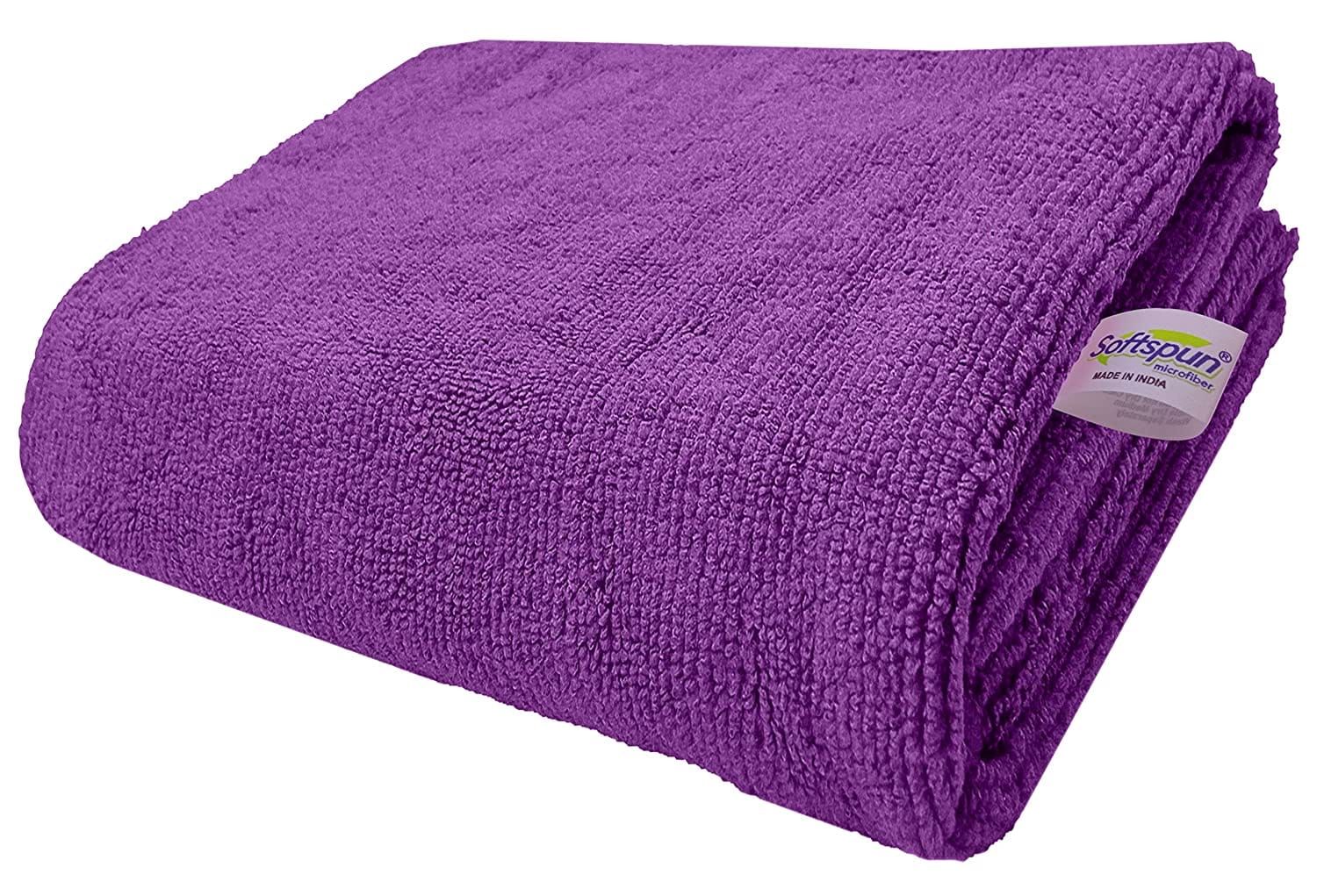 SOFTSPUN Microfiber Bath & Hair, Care Towel Set of 1 Piece, 70x140 Cms 340 GSM. Super Soft & Comfortable, Quick Drying, Ultra Absorbent.