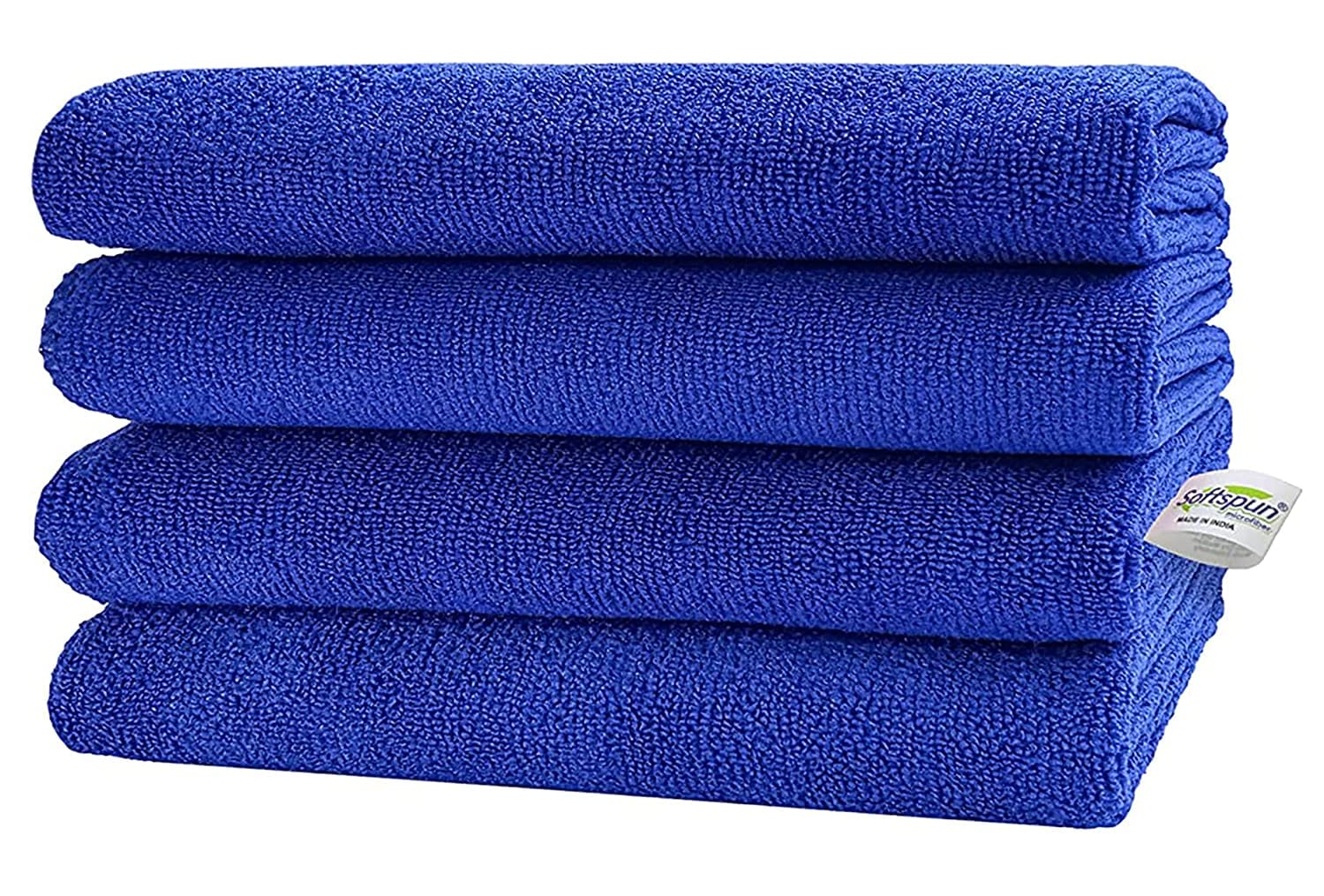 SOFTSPUN Microfiber Cleaning Cloths, 340 GSM Highly Absorbent, Lint and Streak Free, Multi - Purpose Wash Cloth for Kitchen, Car, Window, Stainless Steel, silverware.