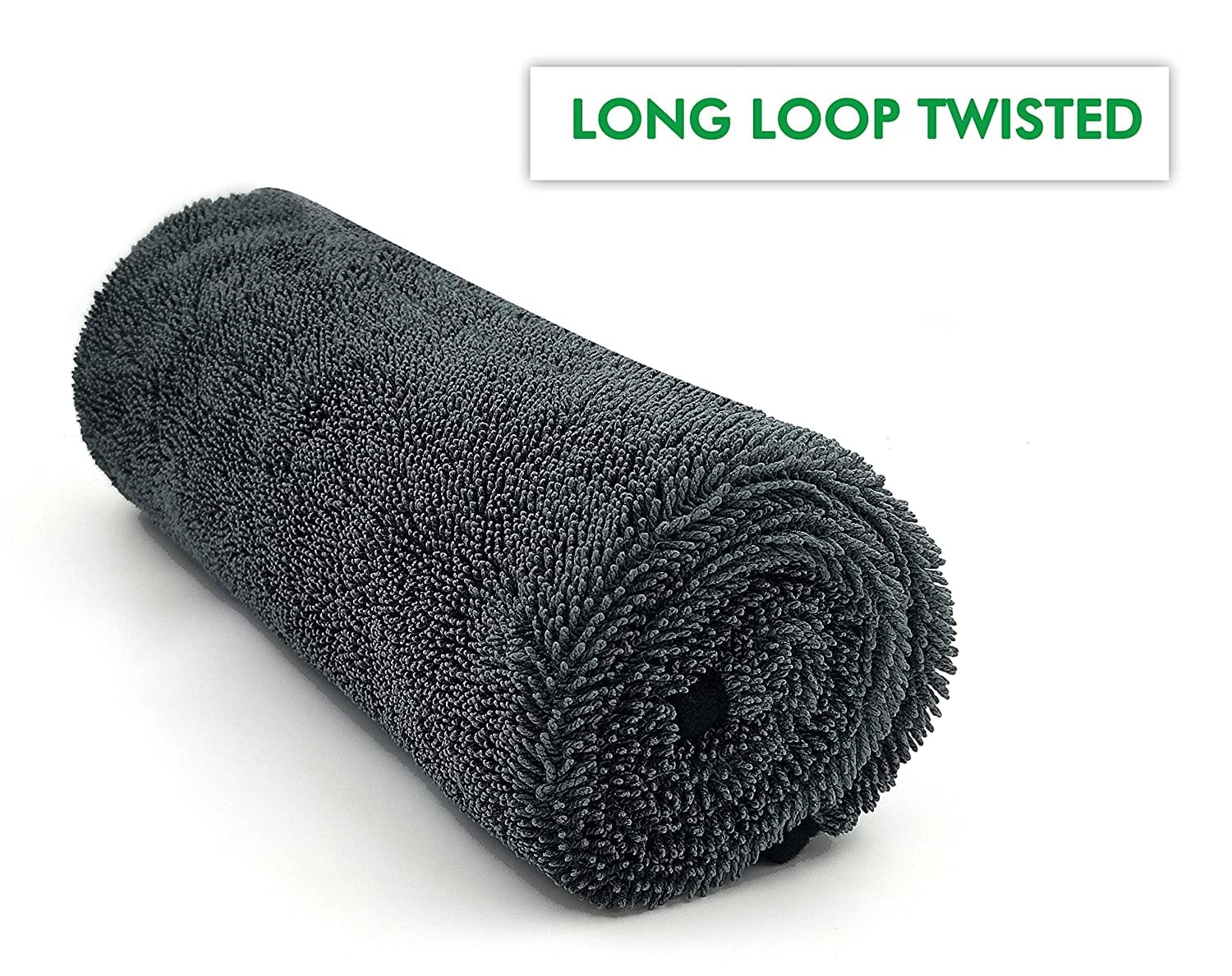 SOFTSPUN Microfiber Cloth for Car - 600 GSM,1Pcs, Twisted Loop Super Absorbent Towel - Plush Pile and Lint Free Cloth for Drying and Detailing.