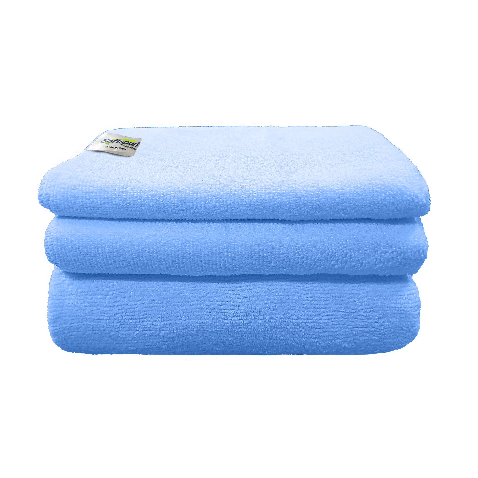 SOFTSPUN Microfiber Baby Face & Bath Towel Set of 3 Pieces, 340 GSM, Super Soft & Comfortable for Newborn Babies, Quick Drying, Ultra Absorbent in Large size.