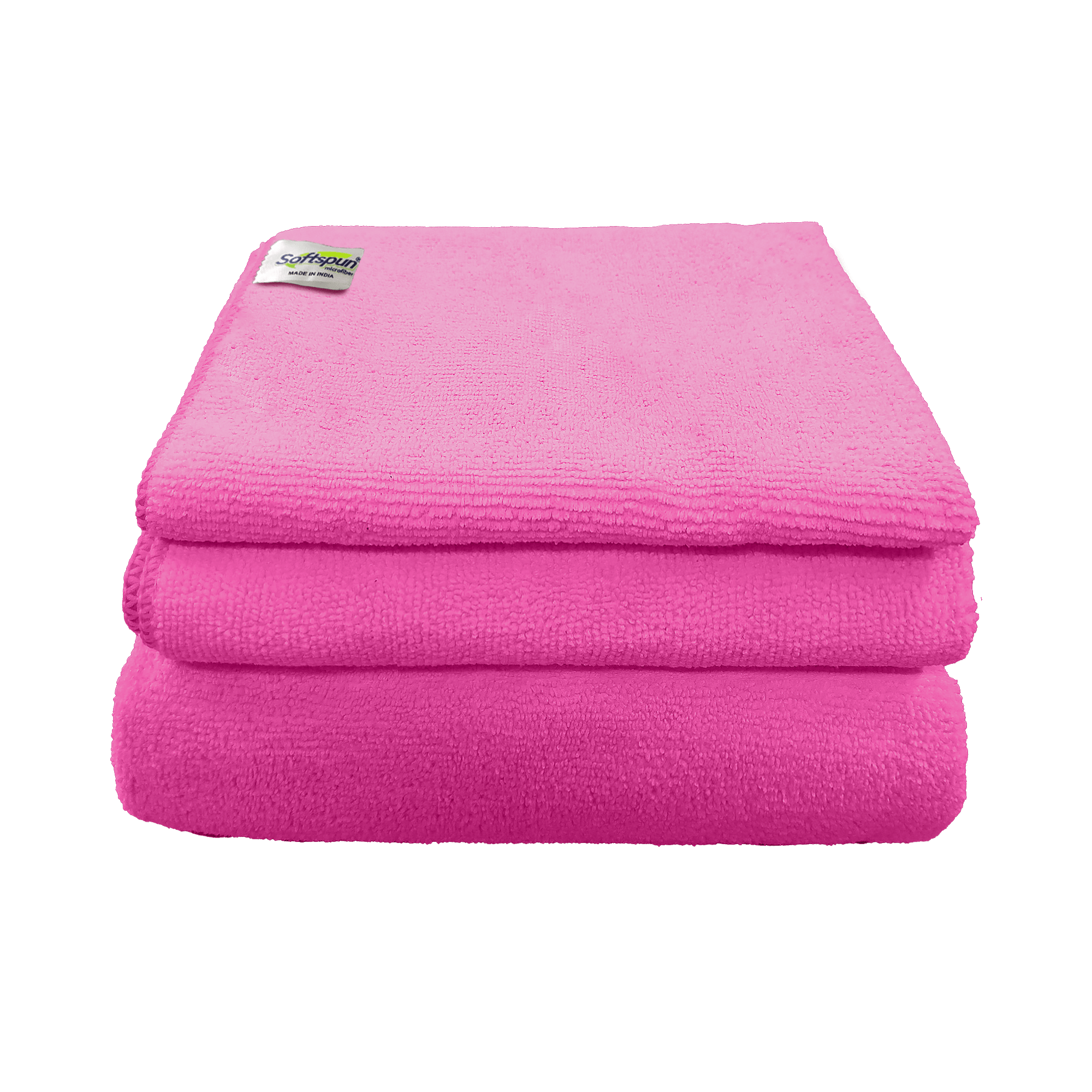 SOFTSPUN Microfiber Baby Face & Bath Towel Set of 3 Pieces, 340 GSM, Super Soft & Comfortable for Newborn Babies, Quick Drying, Ultra Absorbent in Large size.