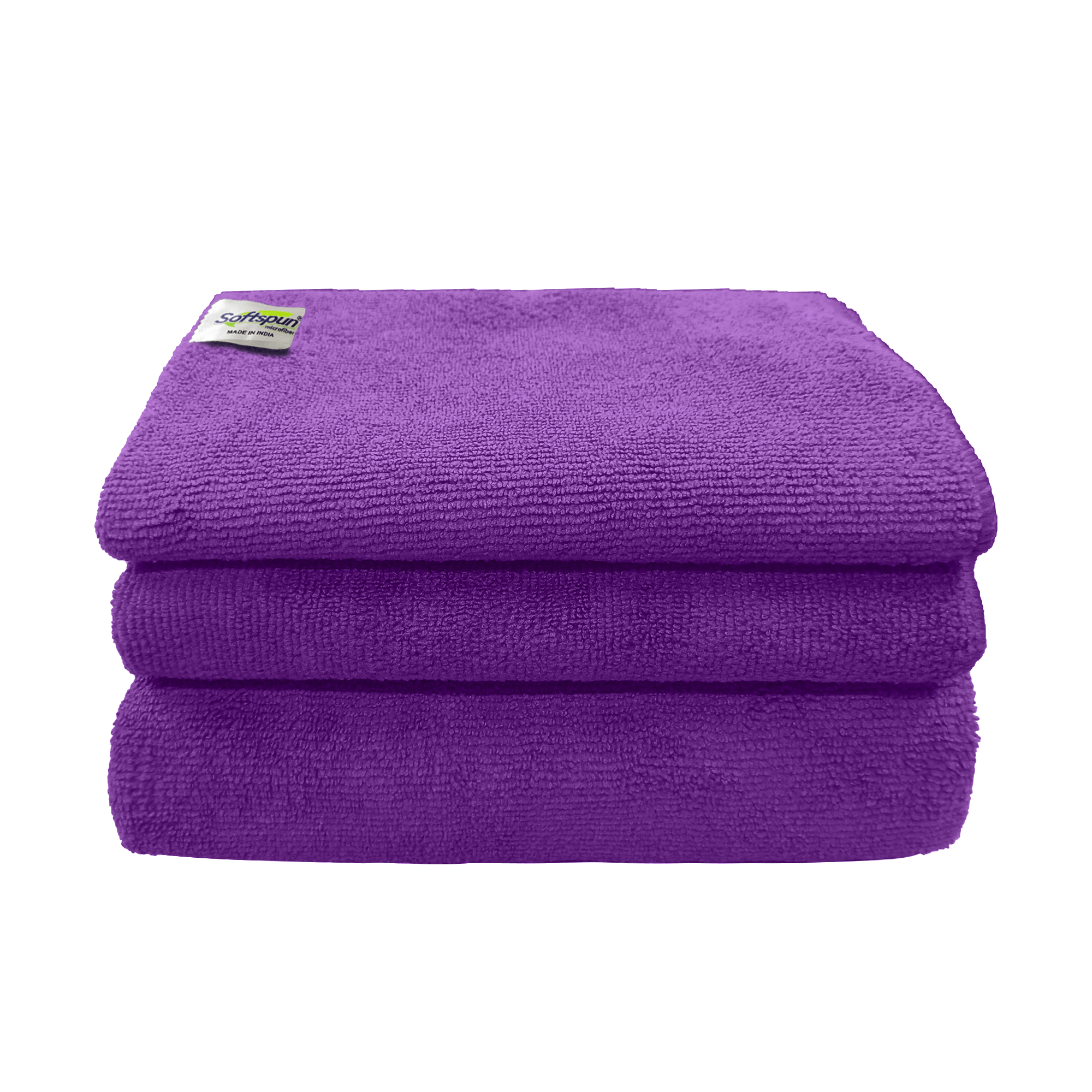 SOFTSPUN Microfiber Baby Face & Bath Towel Set of 3 Pieces, 340 GSM, Super Soft & Comfortable for Newborn Babies, Quick Drying, Ultra Absorbent in Large size.