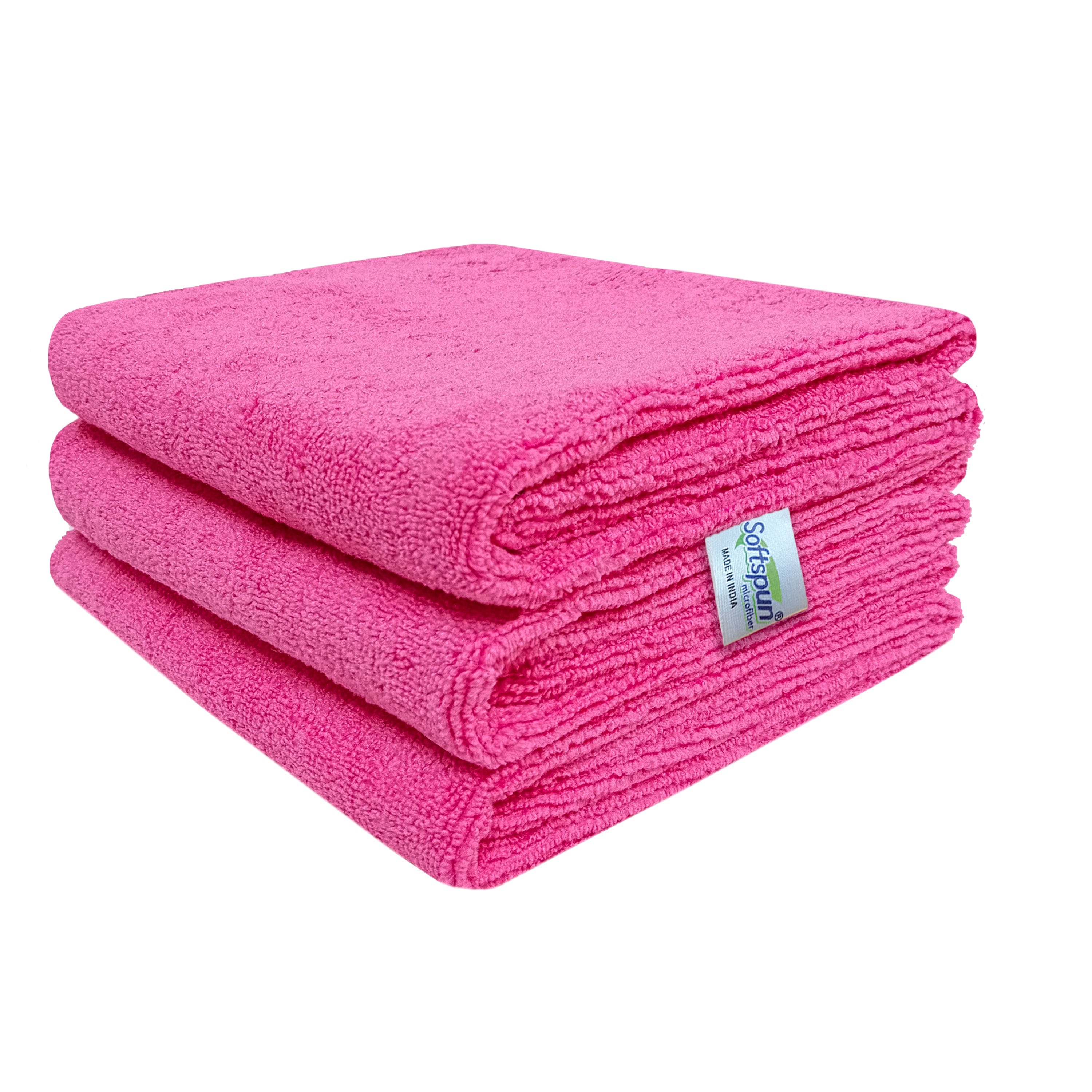 SOFTSPUN Microfiber Face Care Towel, 340 GSM. Super Soft & Comfortable, Quick Drying, Ultra Absorbent in Large Size.