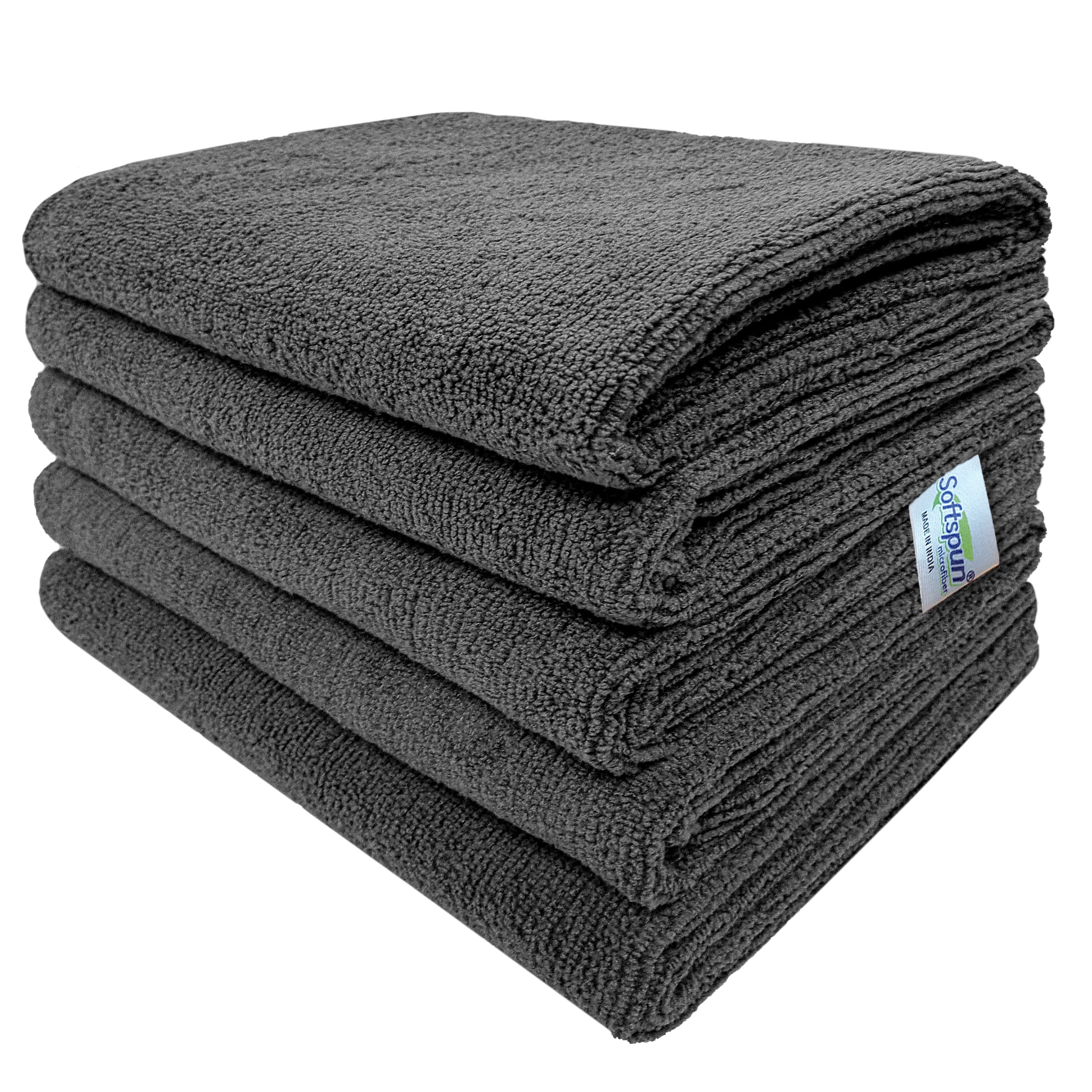 SOFTSPUN Microfiber Face Care Towel, 340 GSM. Super Soft & Comfortable, Quick Drying, Ultra Absorbent in Large Size.