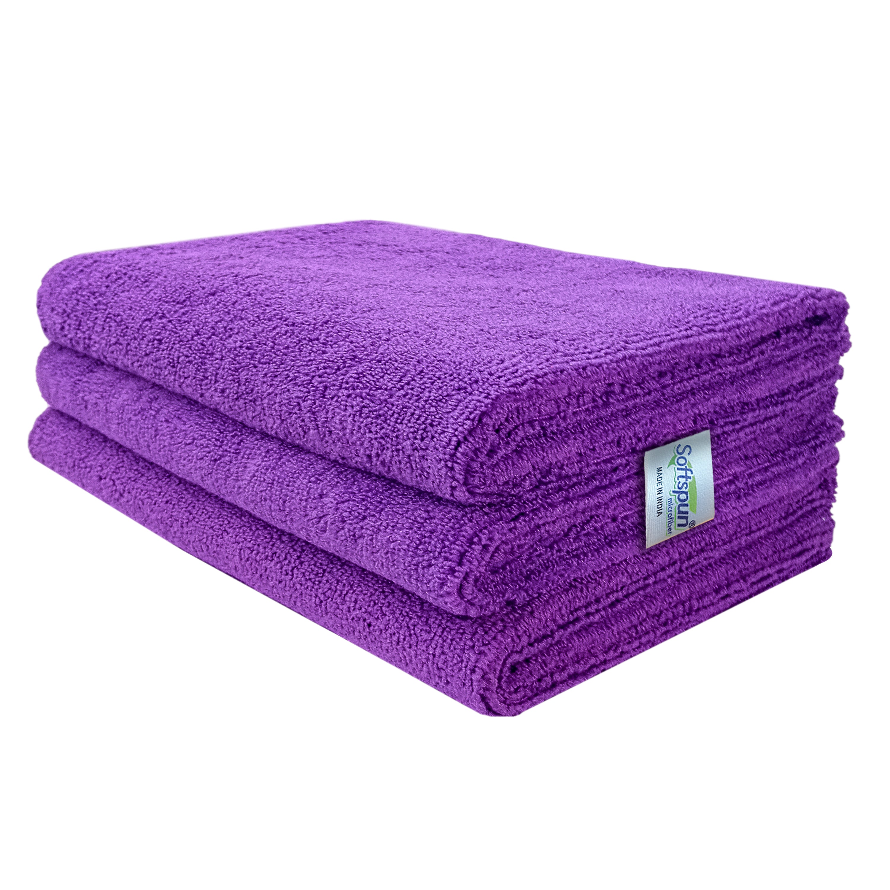 SOFTSPUN Microfiber Face Care Towel, 340 GSM. Super Soft & Comfortable, Quick Drying, Ultra Absorbent in Large Size.