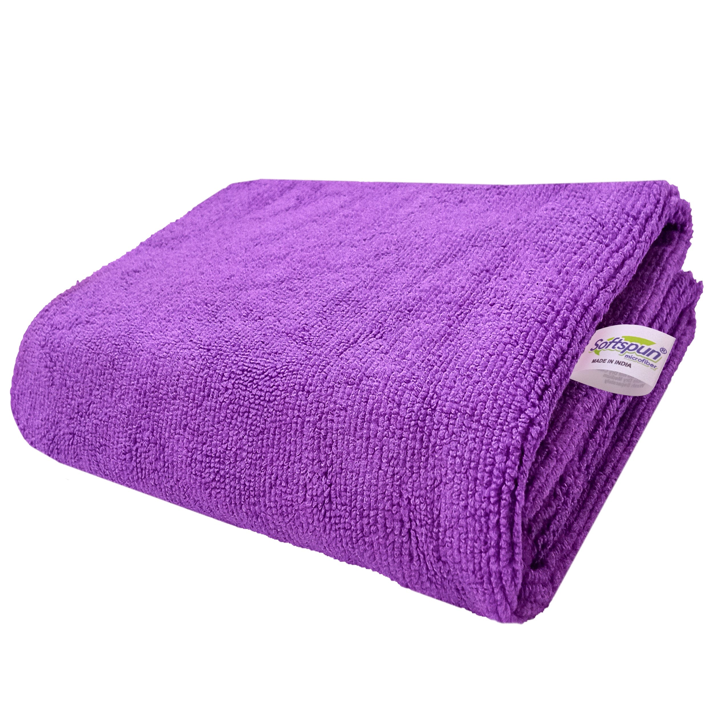 SOFTSPUN Microfiber Hair and Face Care Towel Set of 1 Piece, 340 GSM. Super Soft & Comfortable, Quick Drying, Ultra Absorbent in Large Size.