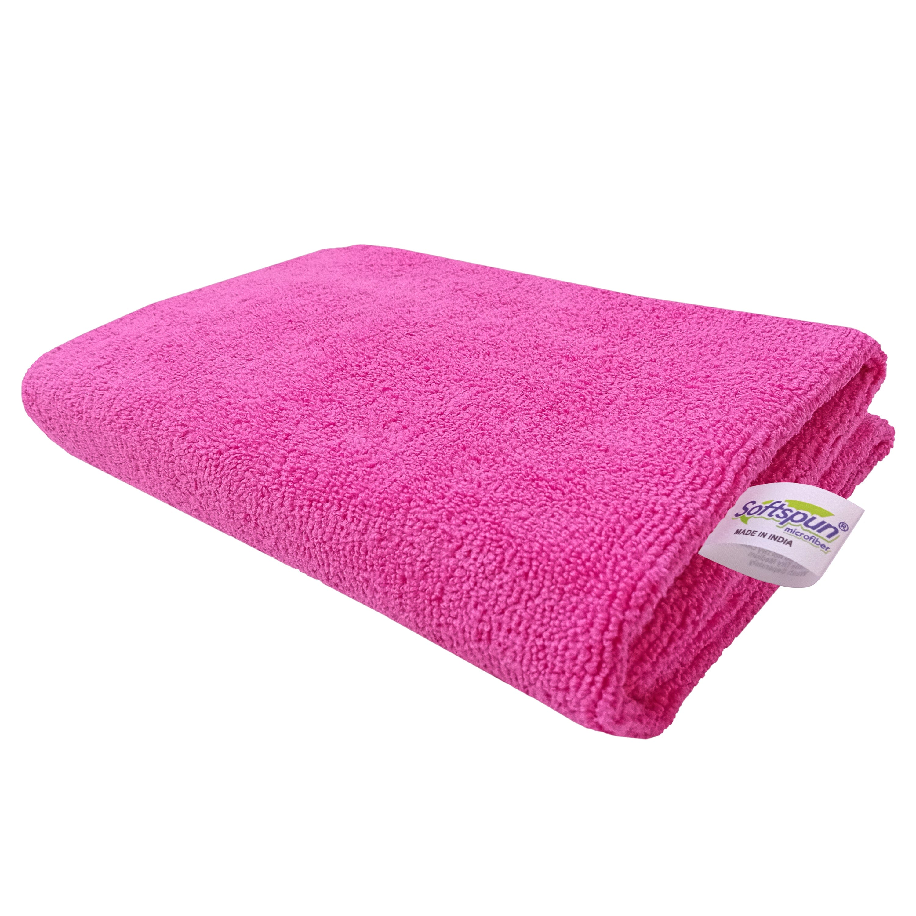 SOFTSPUN Microfiber Face Care Towel, 340 GSM. Super Soft & Comfortable, Quick Drying, Ultra Absorbent in Large Size.