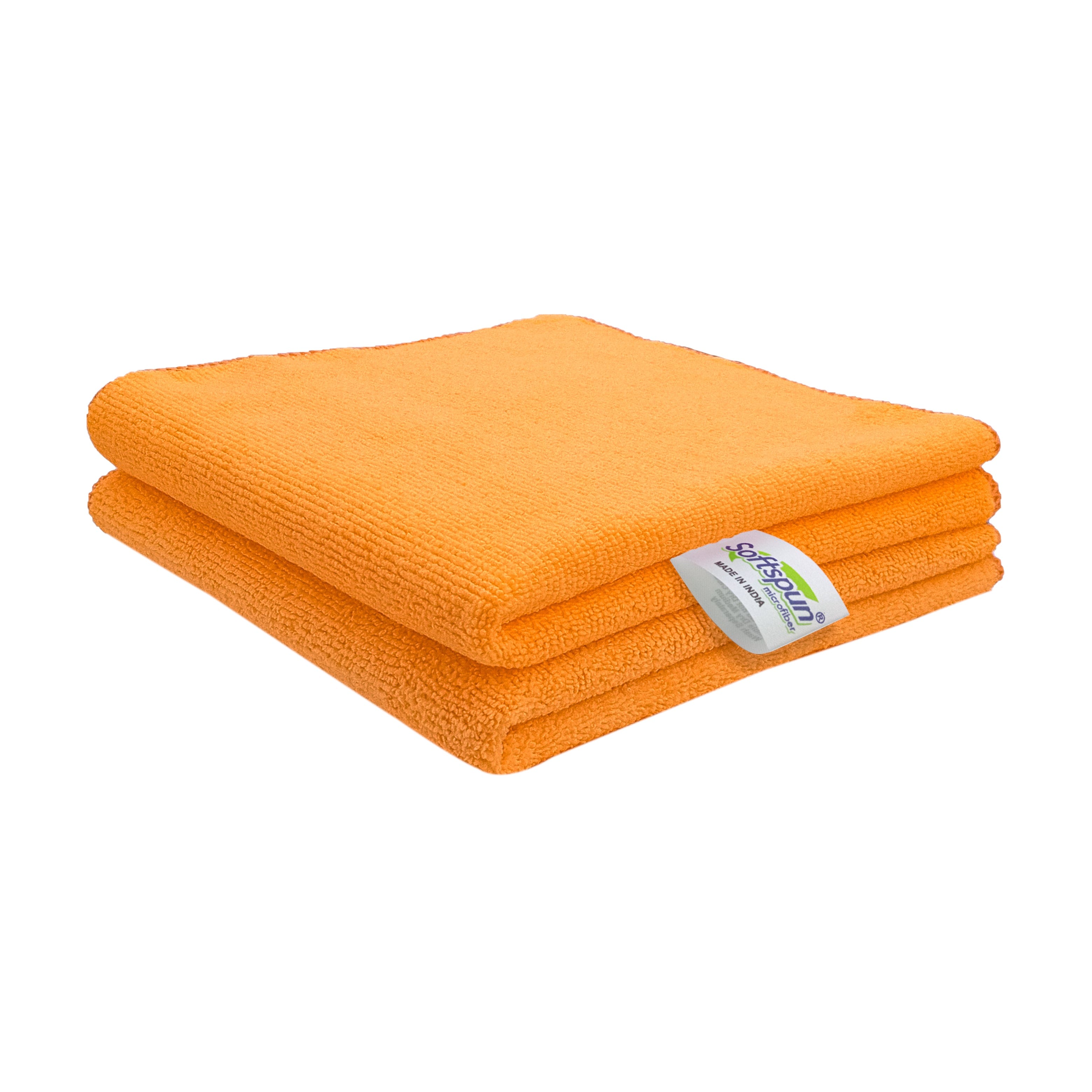 SOFTSPUN Microfiber Cleaning Cloths, Towel Set 340 GSM. Highly Absorbent, Lint and Streak Free, Multi-Purpose Wash Cloth for Kitchen, Car, Window, Stainless Steel, Silverware.