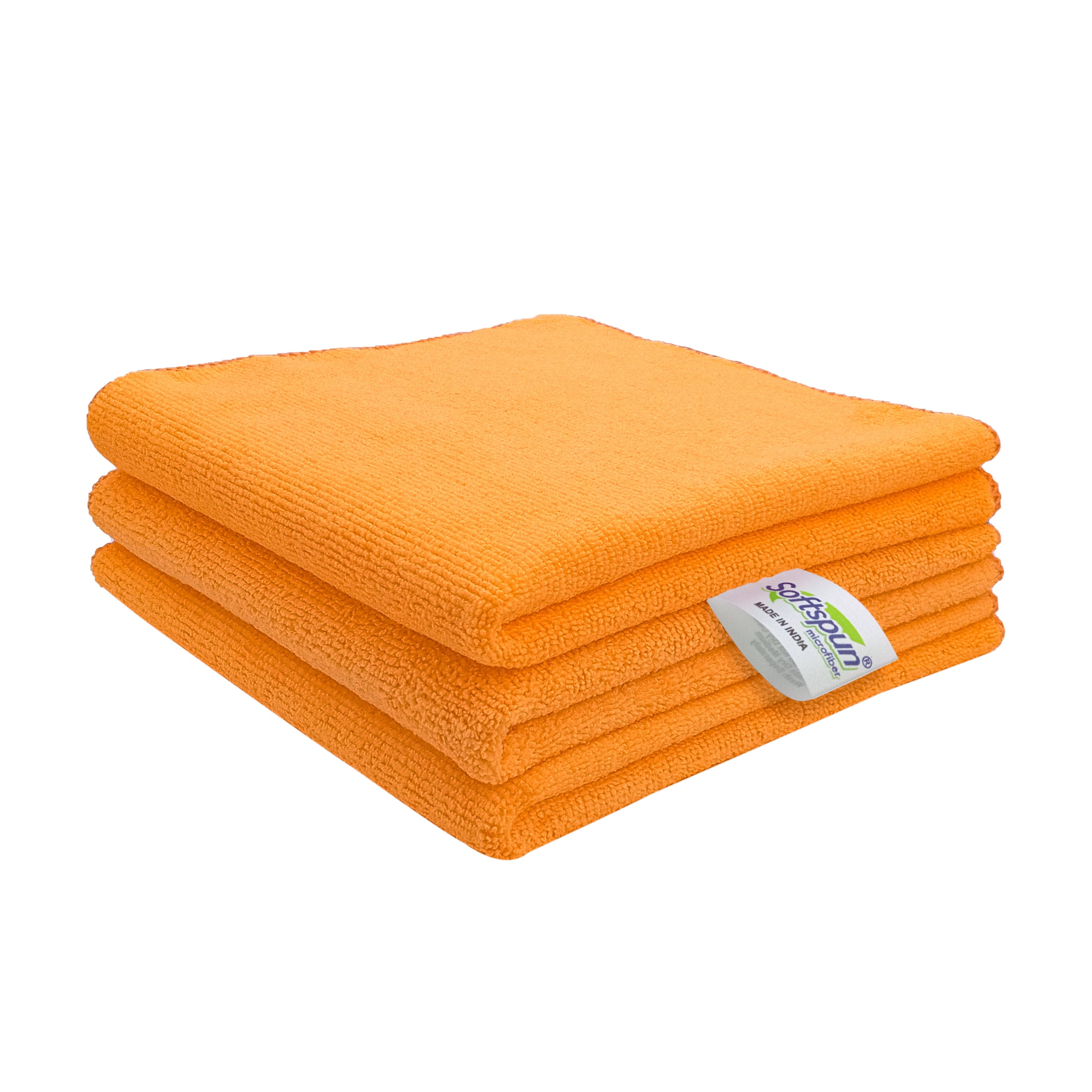 SOFTSPUN Microfiber Cloth - 4 pcs - 30x40 cms - 340 GSM Multicolor - Thick  Lint & Streak-Free Multipurpose Cloths. : : Home Improvement