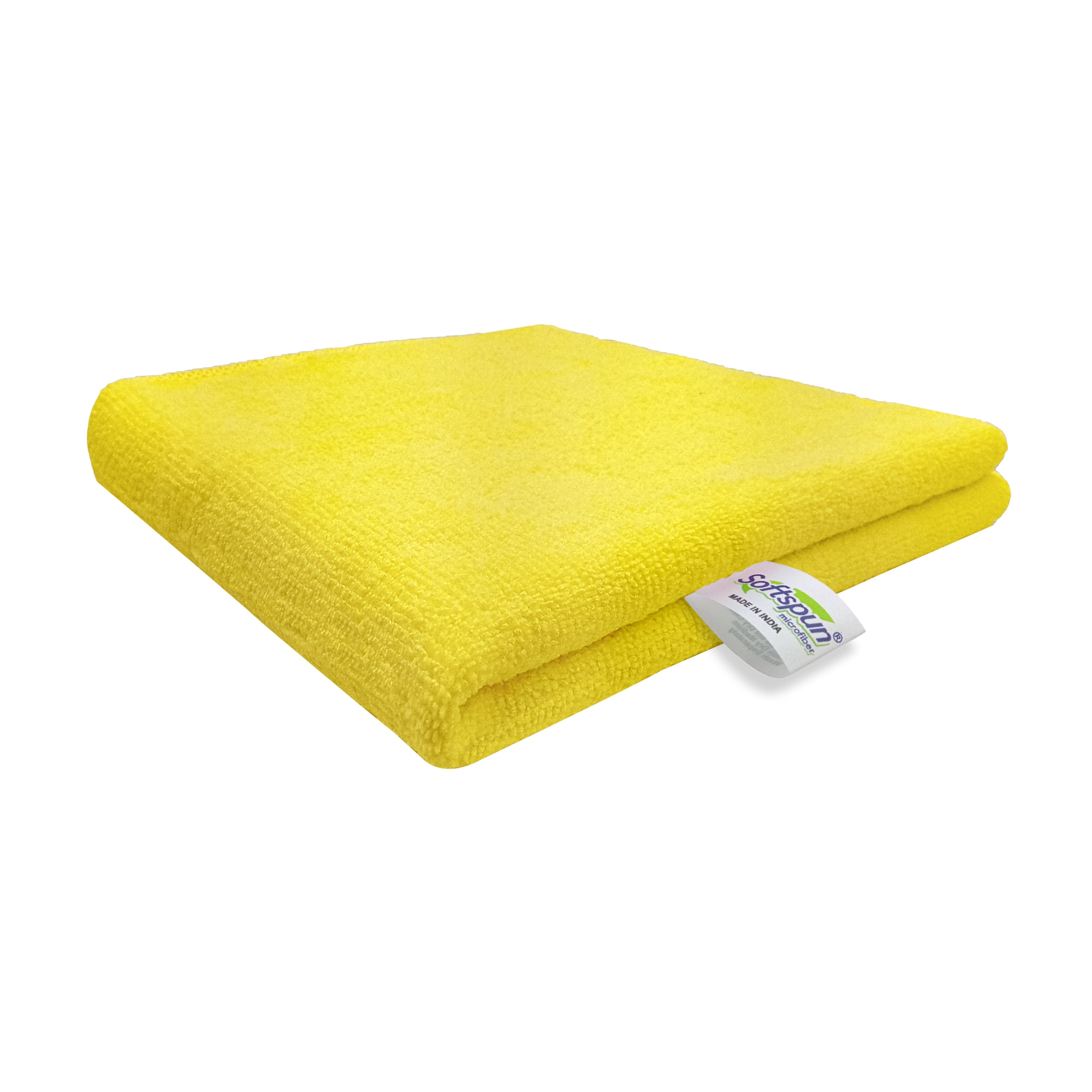 SOFTSPUN Microfiber Cleaning Cloths, Towel Set 340 GSM. Highly Absorbent, Lint and Streak Free, Multi-Purpose Wash Cloth for Kitchen, Car, Window, Stainless Steel, Silverware.