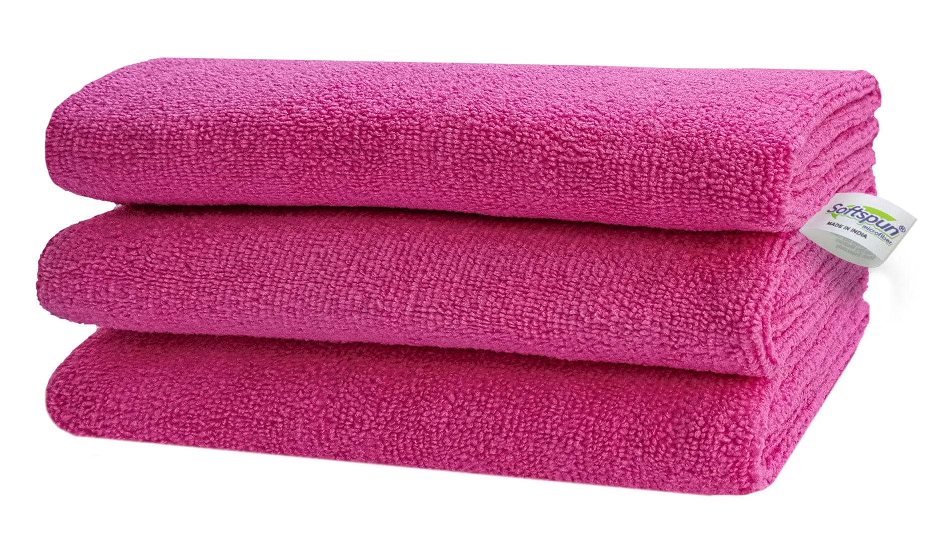 SOFTSPUN Microfiber Baby Face & Bath Towel Set of 3 Pieces, 340 GSM, S