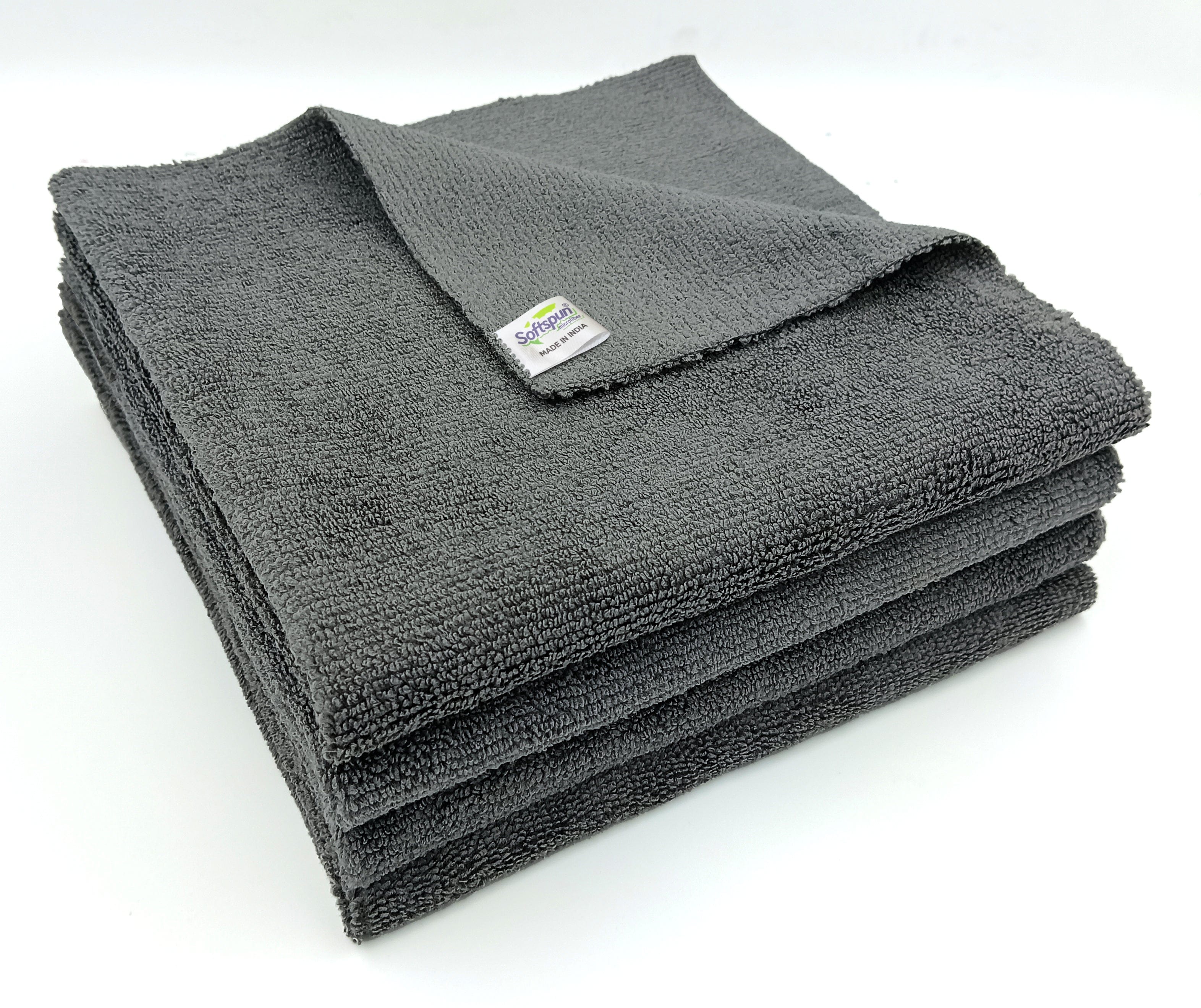 Microfiber Cleaning Cloth - 4 Pc Set - Softspun