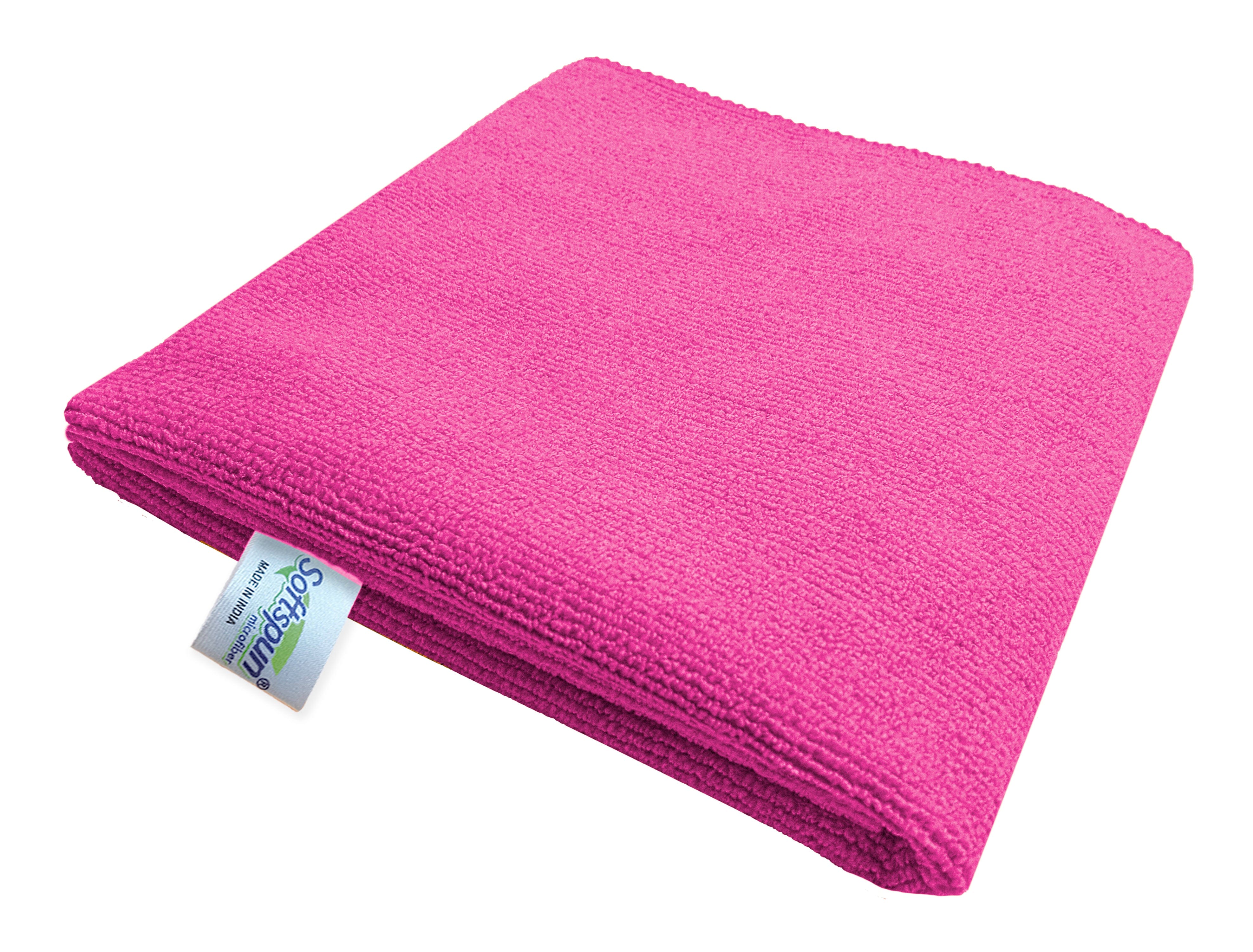 SOFTSPUN Microfiber Hair and Face Care Towel Set of 1 Piece, 340 GSM. Super Soft & Comfortable, Quick Drying, Ultra Absorbent in Large Size.