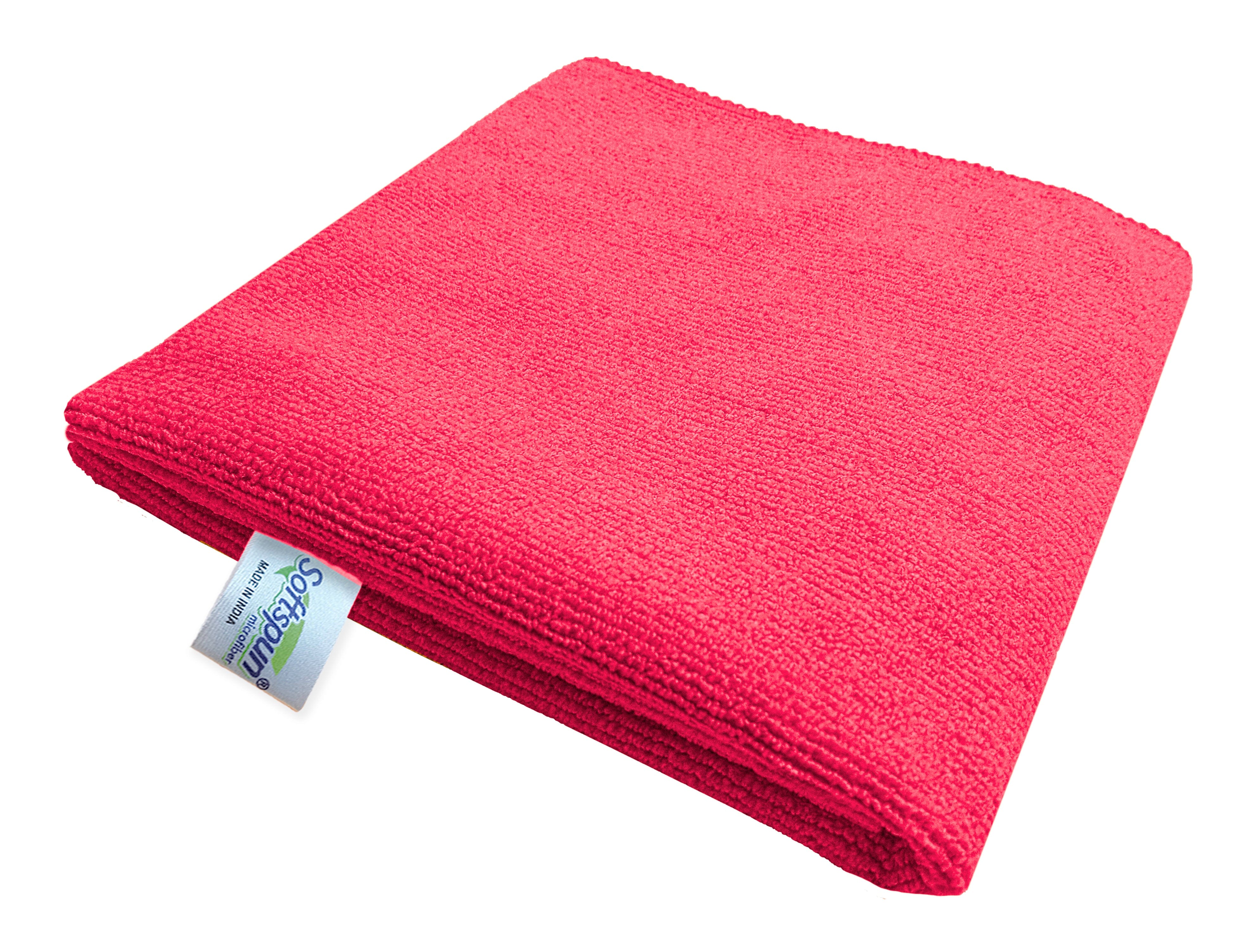 SOFTSPUN Microfiber Hair and Face Care Towel Set of 1 Piece, 340 GSM. Super Soft & Comfortable, Quick Drying, Ultra Absorbent in Large Size.